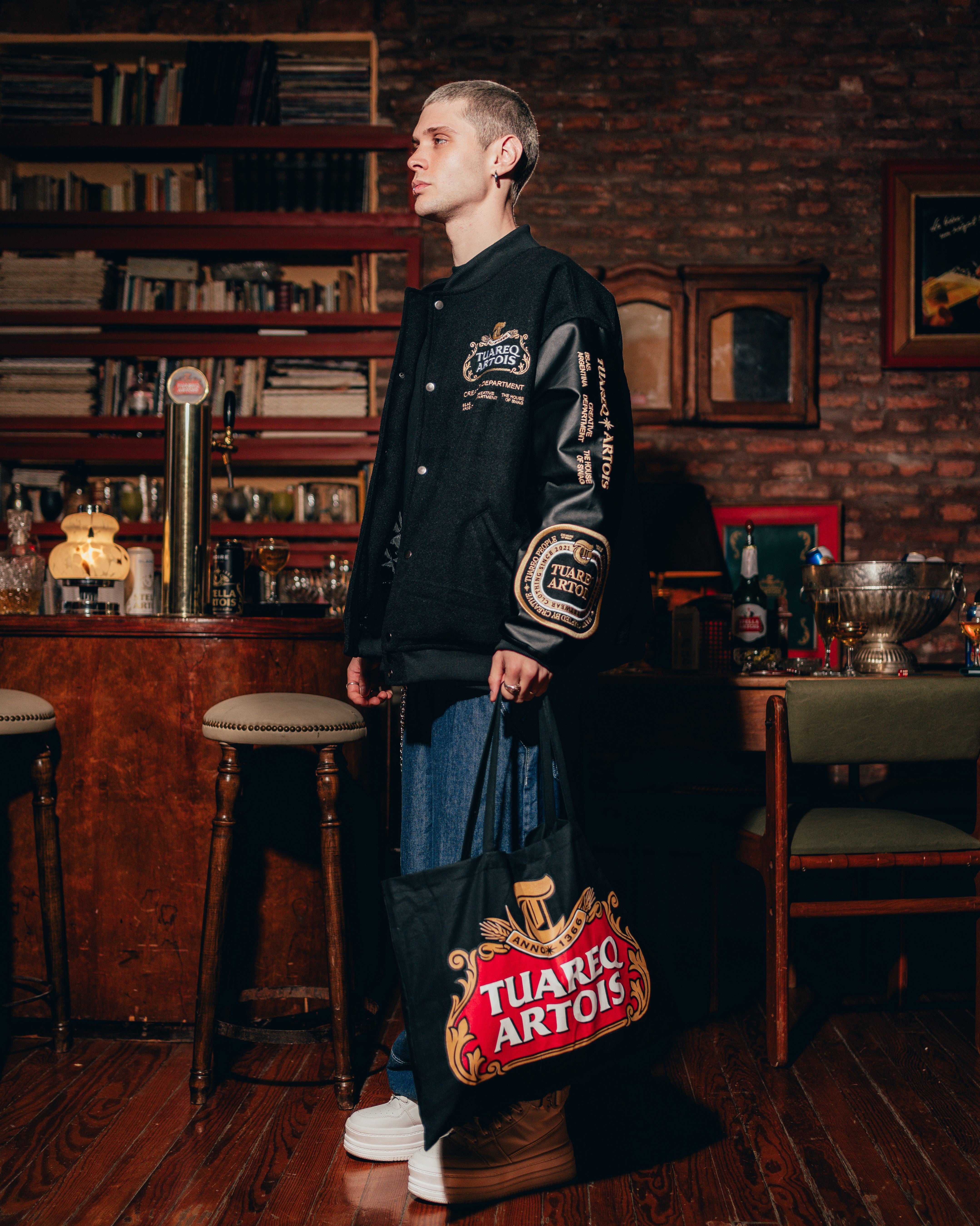 TOTE BAG [ STELLA ARTOIS ] BLACK