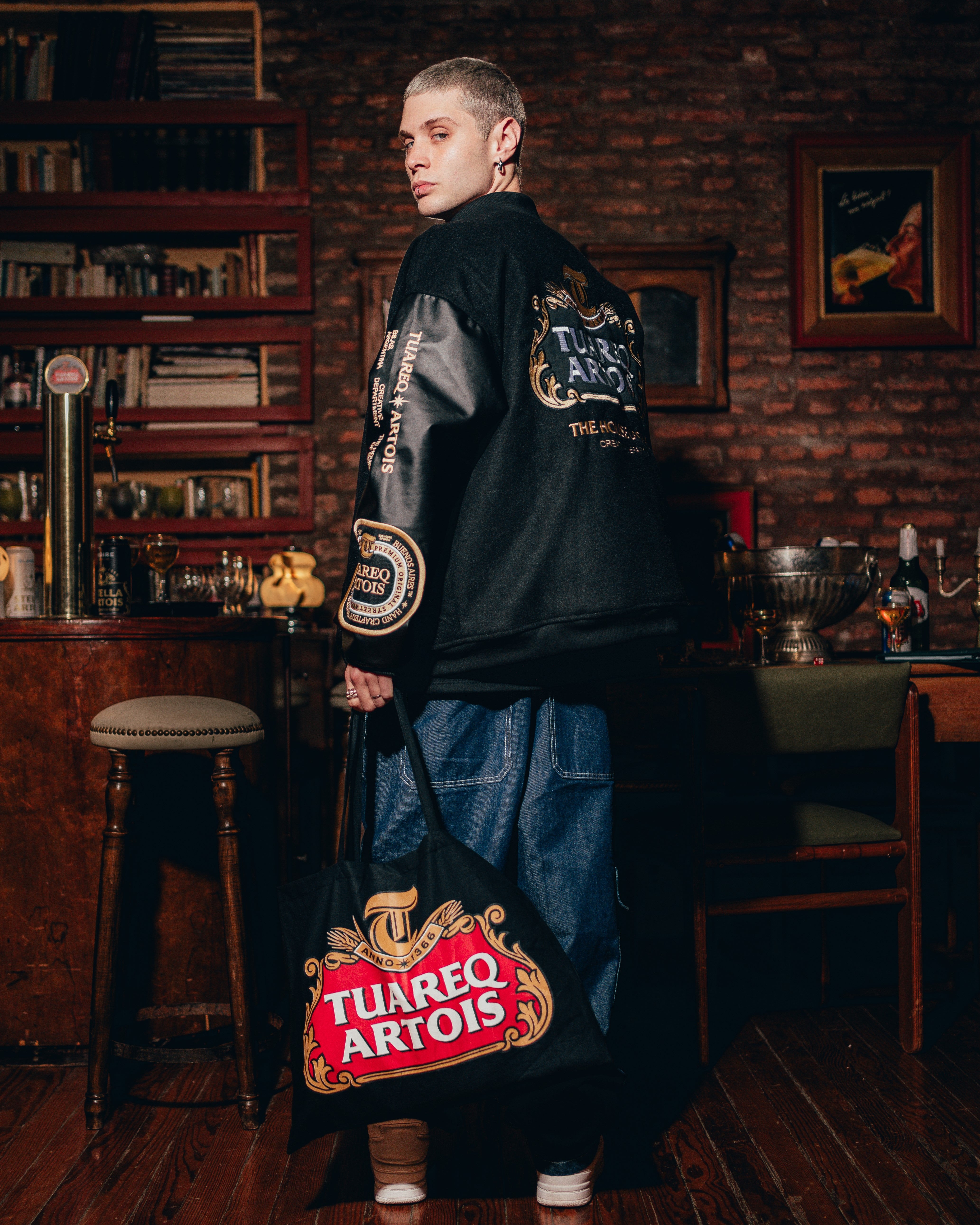 TOTE BAG [ STELLA ARTOIS ] BLACK