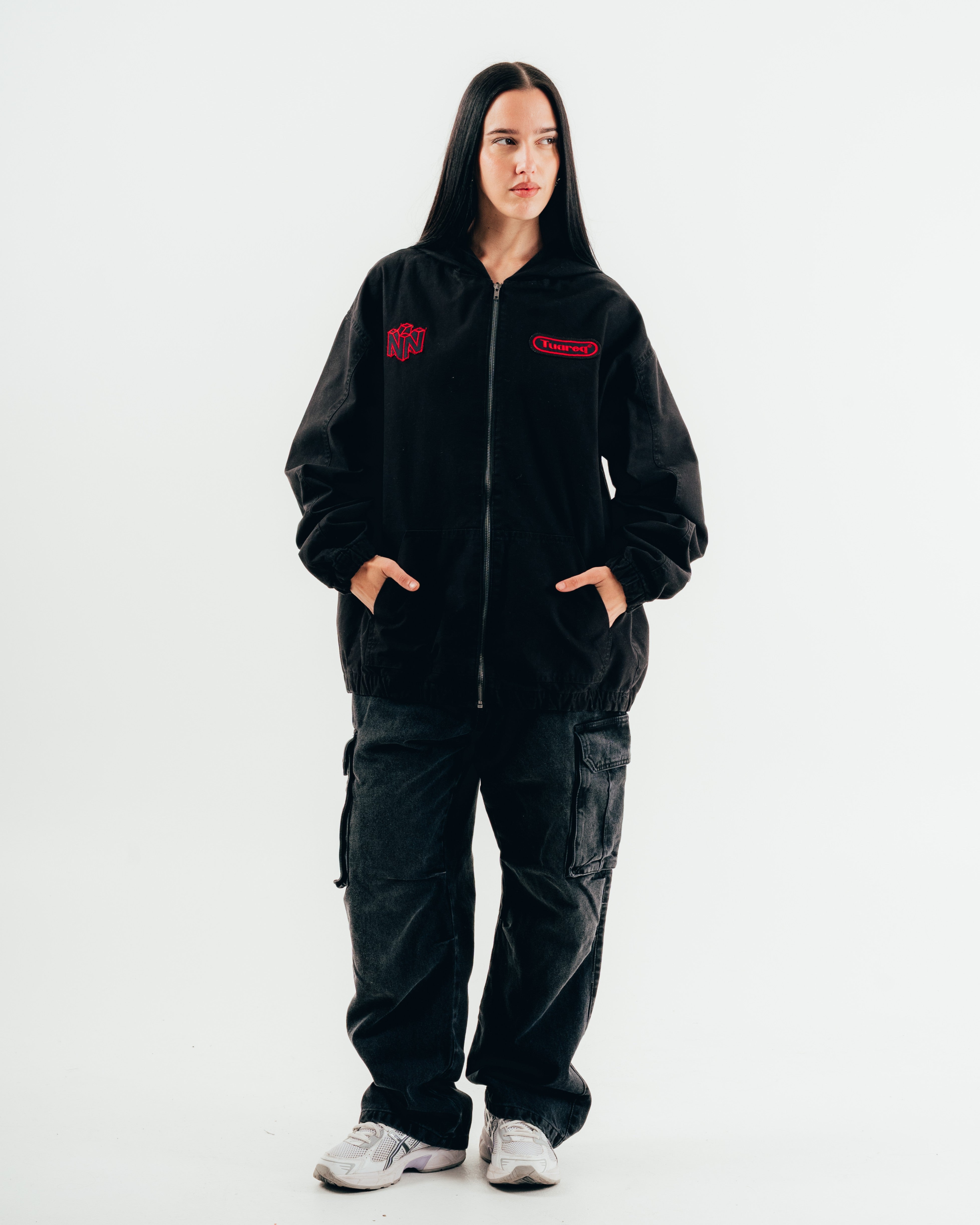CAMPERA DEPORTIVA [ NINTENDO ] LOGO BLACK