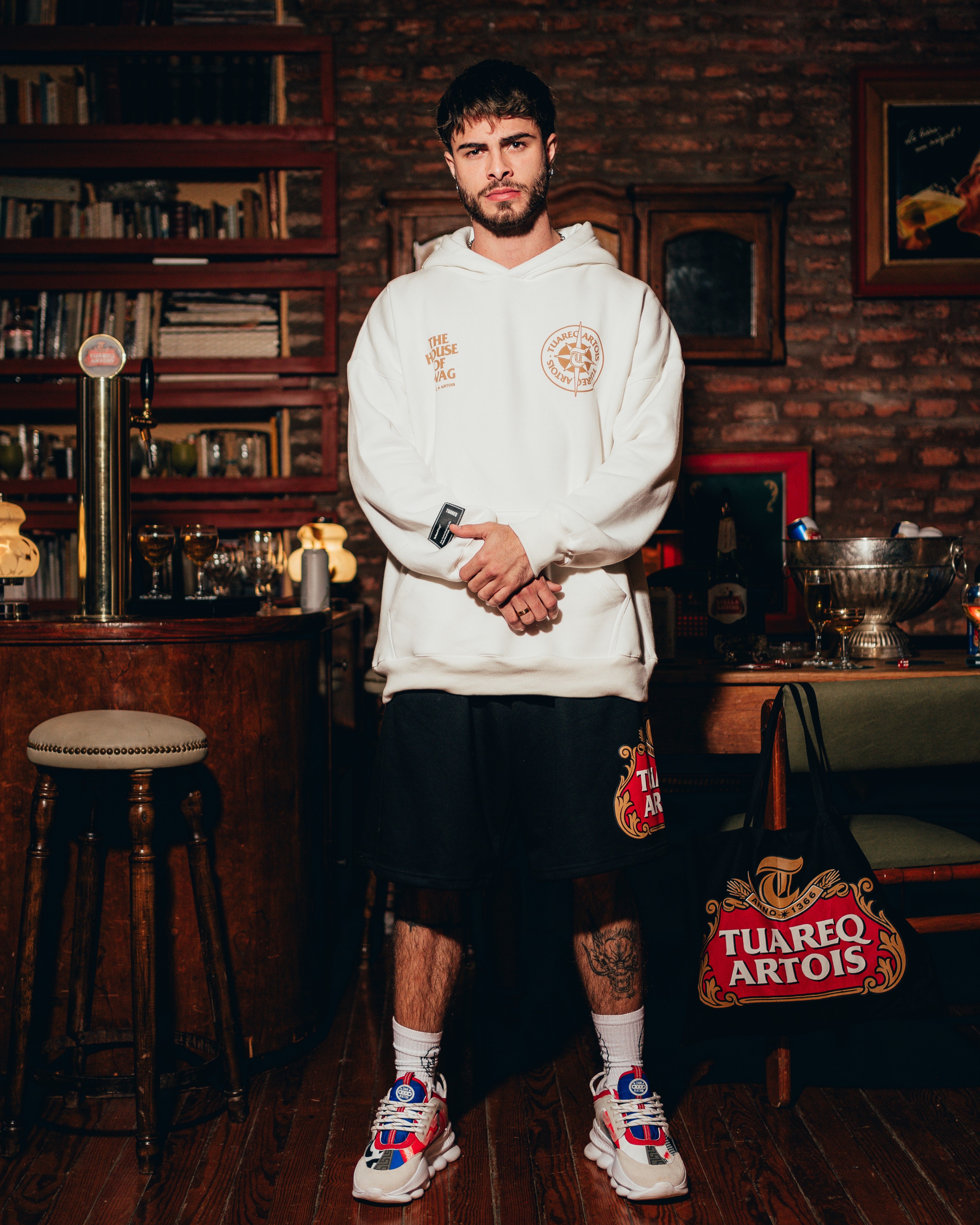 HOODIE PESADO [ STELLA ARTOIS ] PEARL WHITE