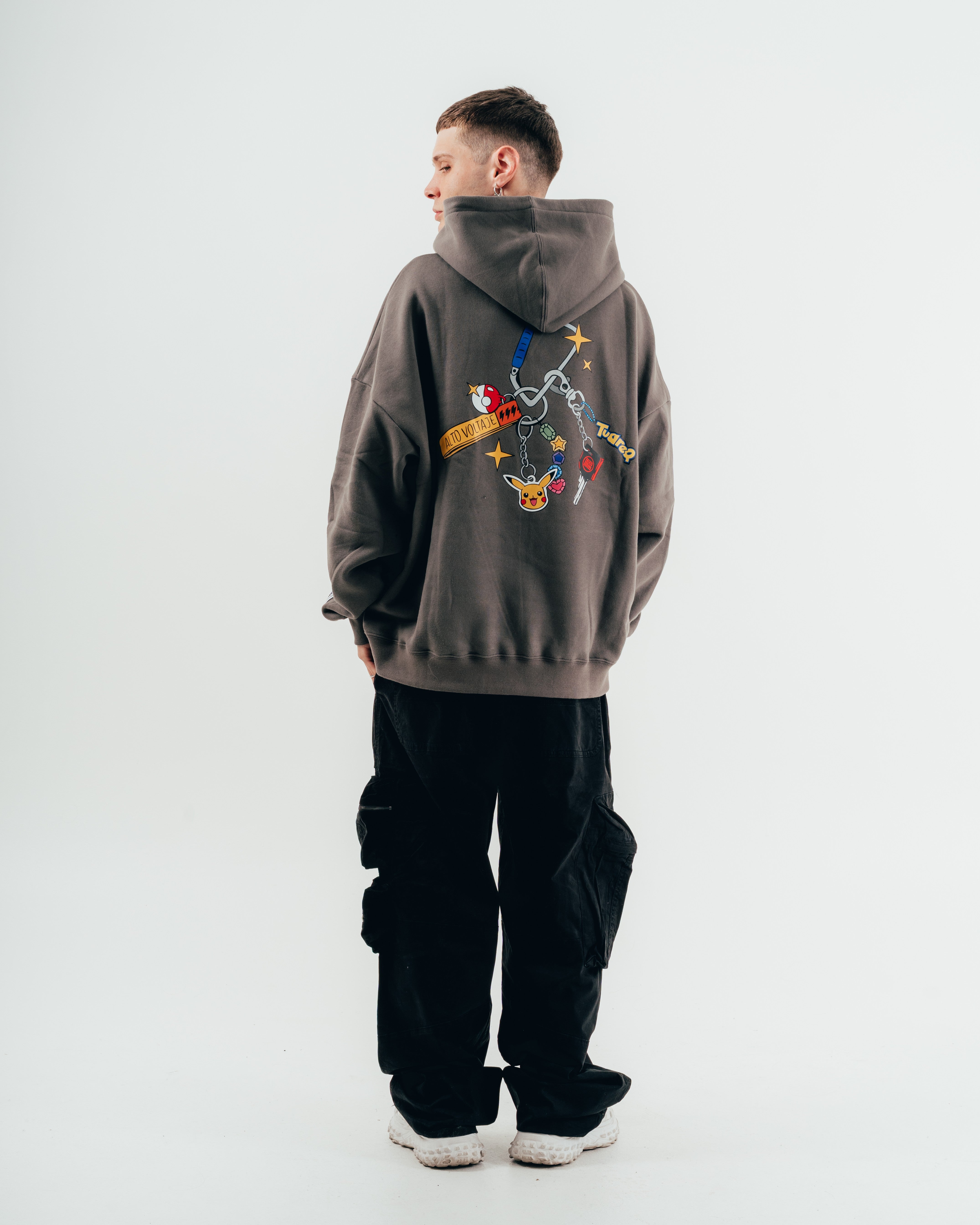HOODIE [ NINTENDO ] PIKACHU GREY