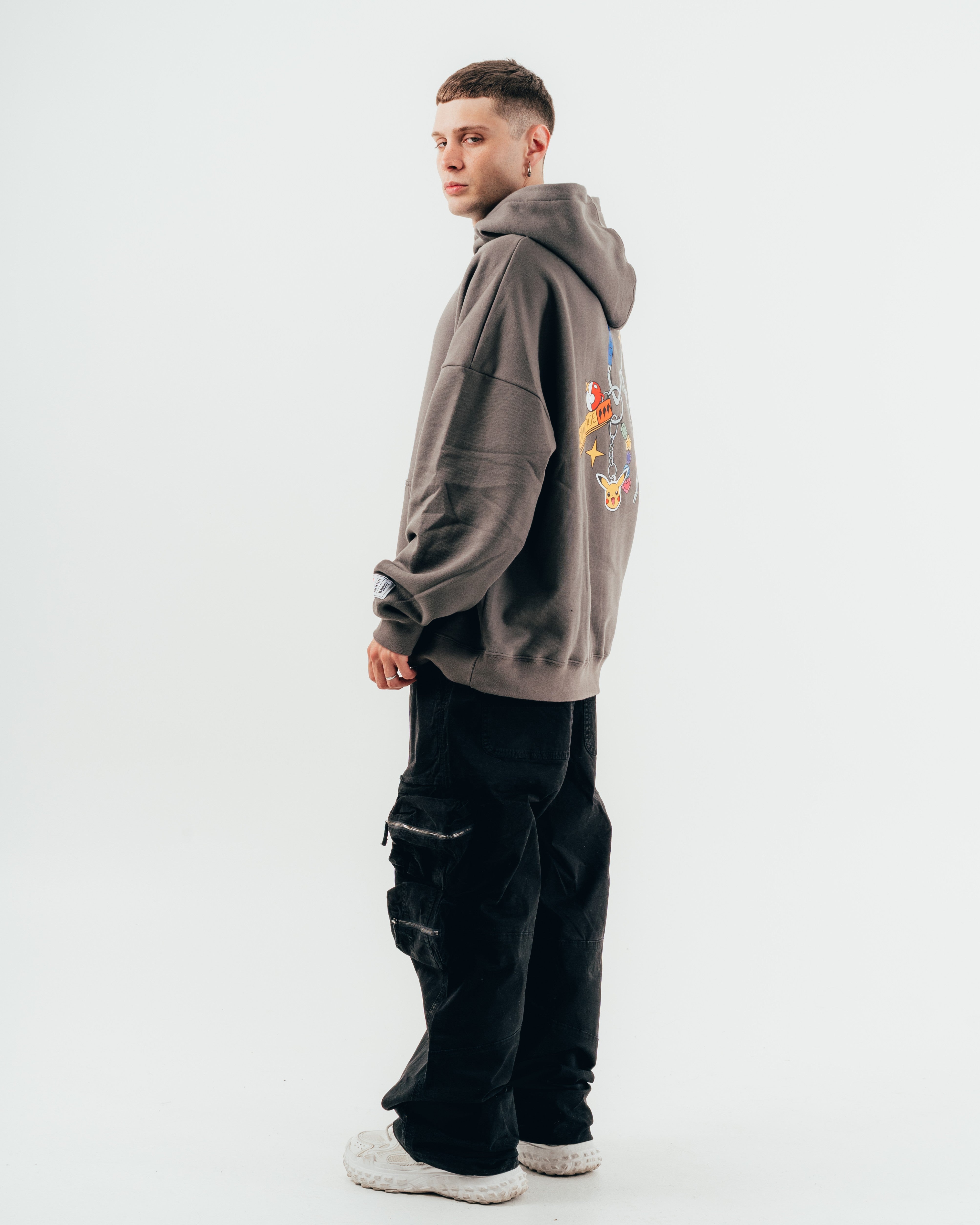 HOODIE [ NINTENDO ] PIKACHU GREY