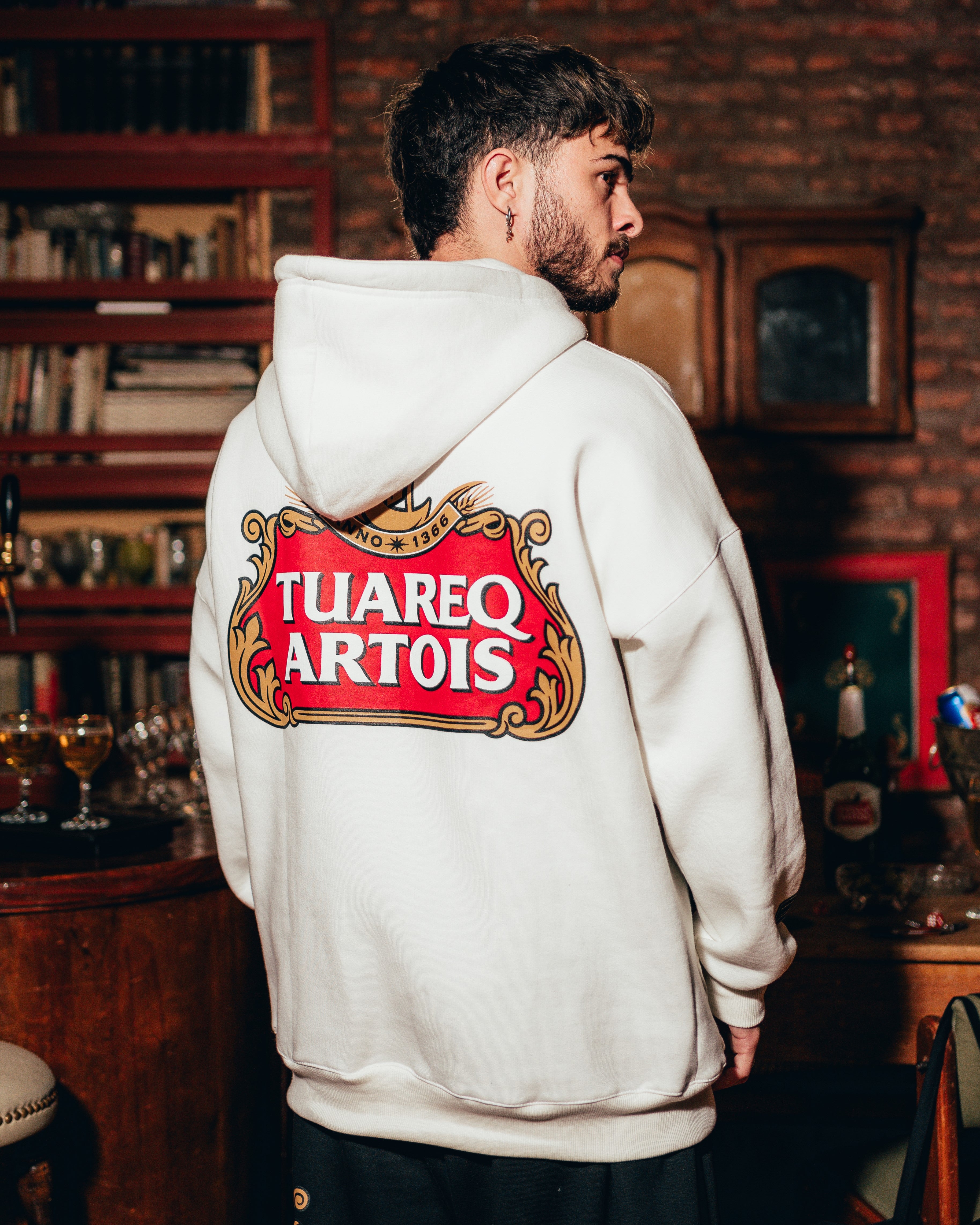 HOODIE PESADO [ STELLA ARTOIS ] PEARL WHITE