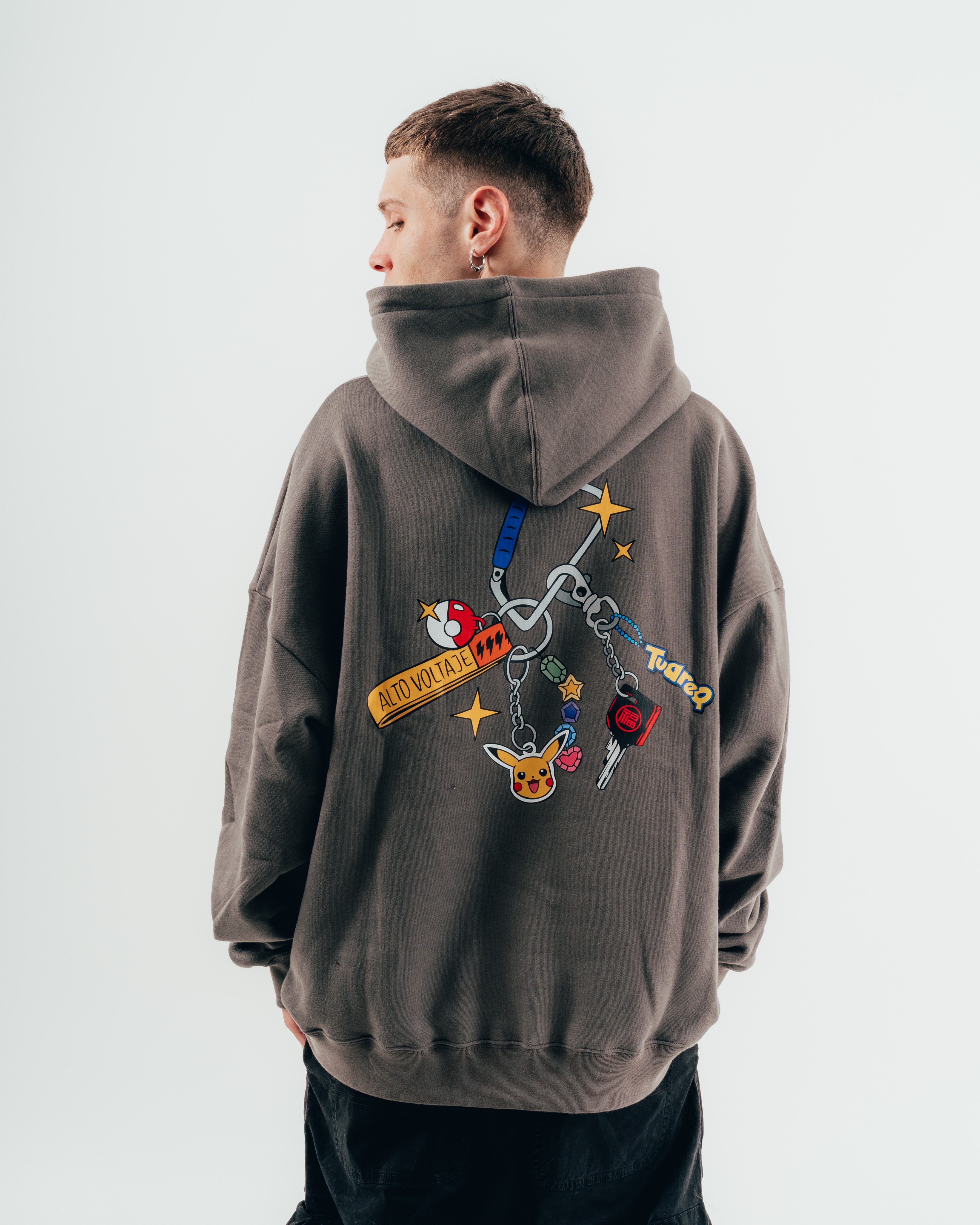 HOODIE [ NINTENDO ] PIKACHU GREY