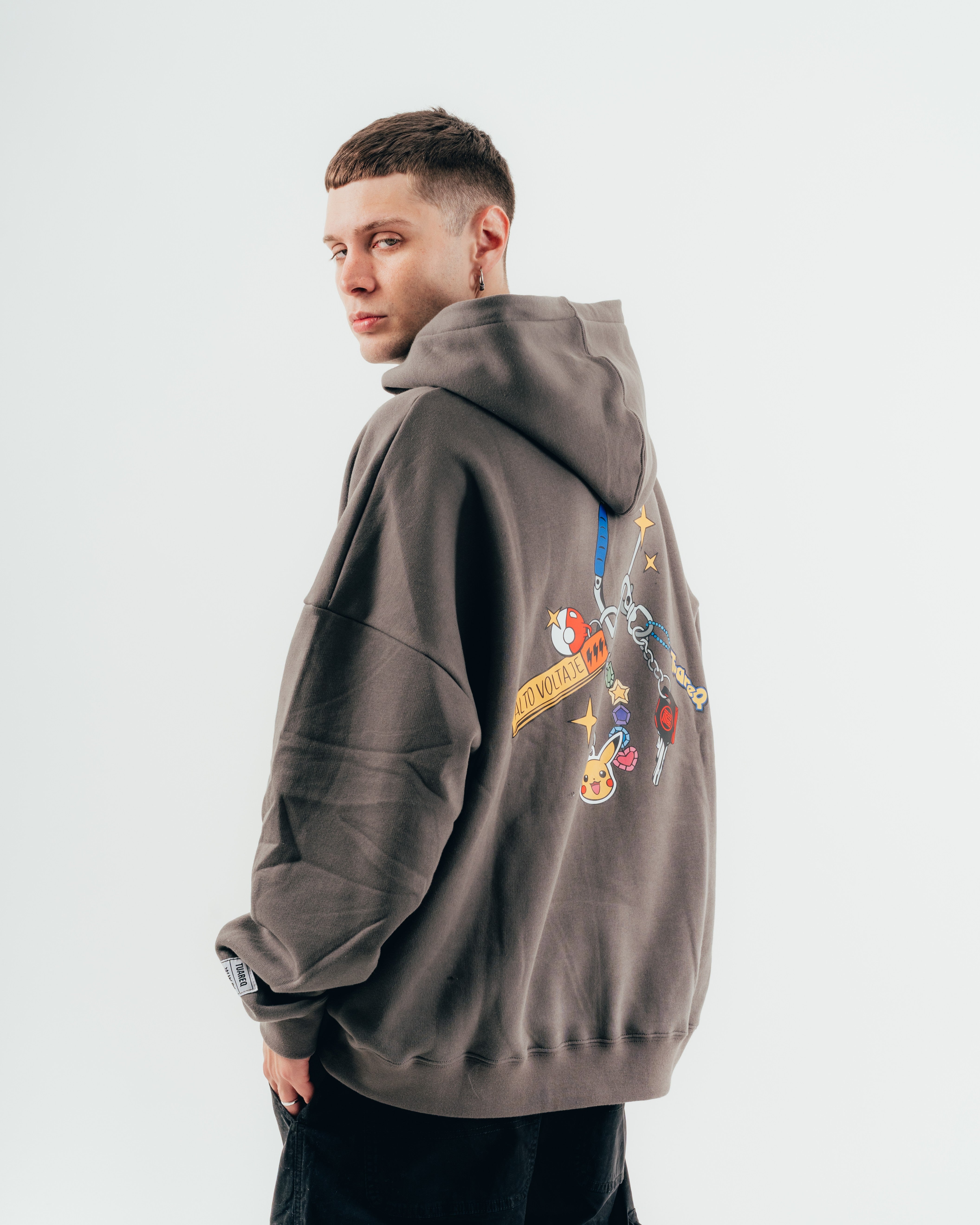 HOODIE [ NINTENDO ] PIKACHU GREY