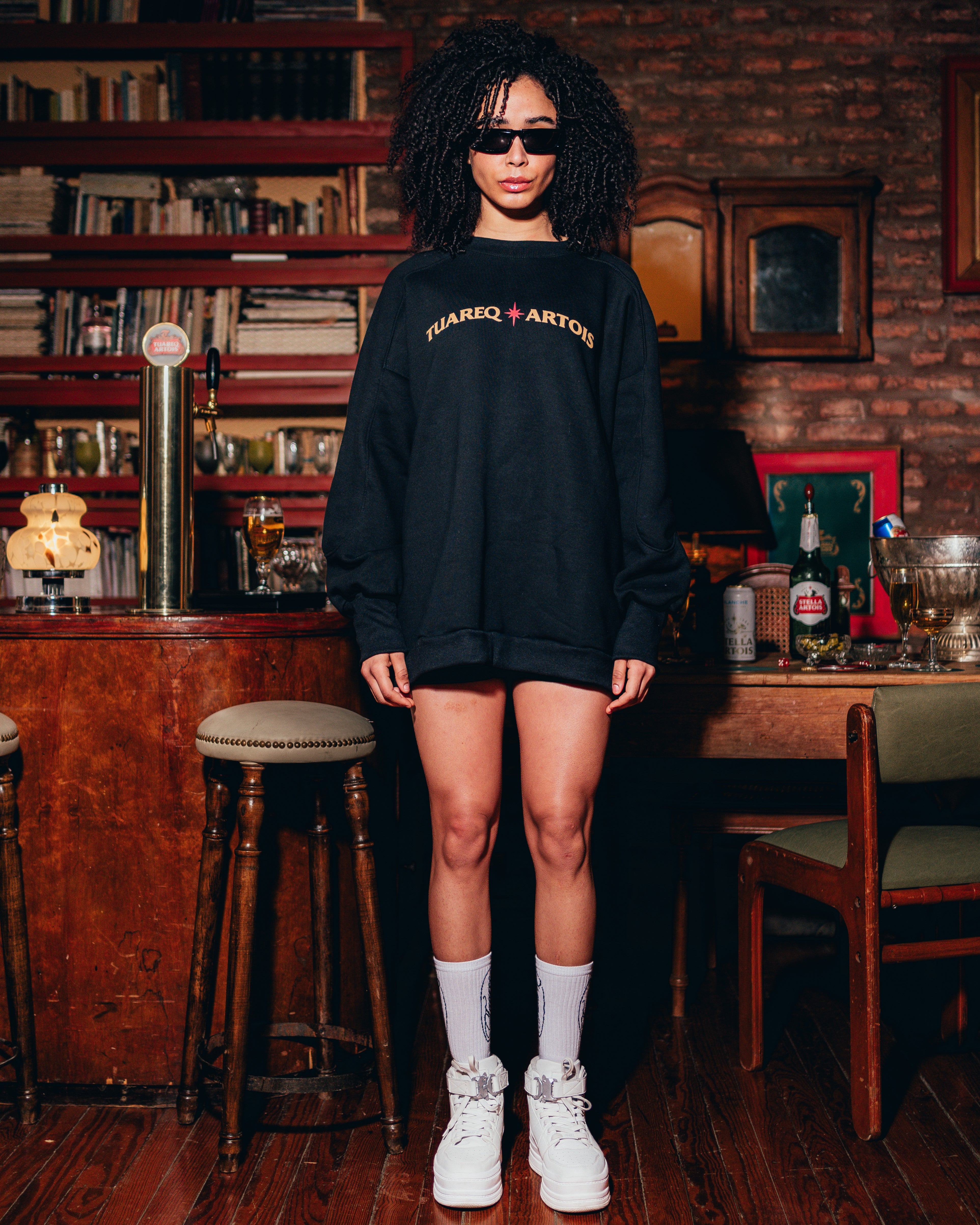 CREWNECK [ STELLA ARTOIS ] BLACK