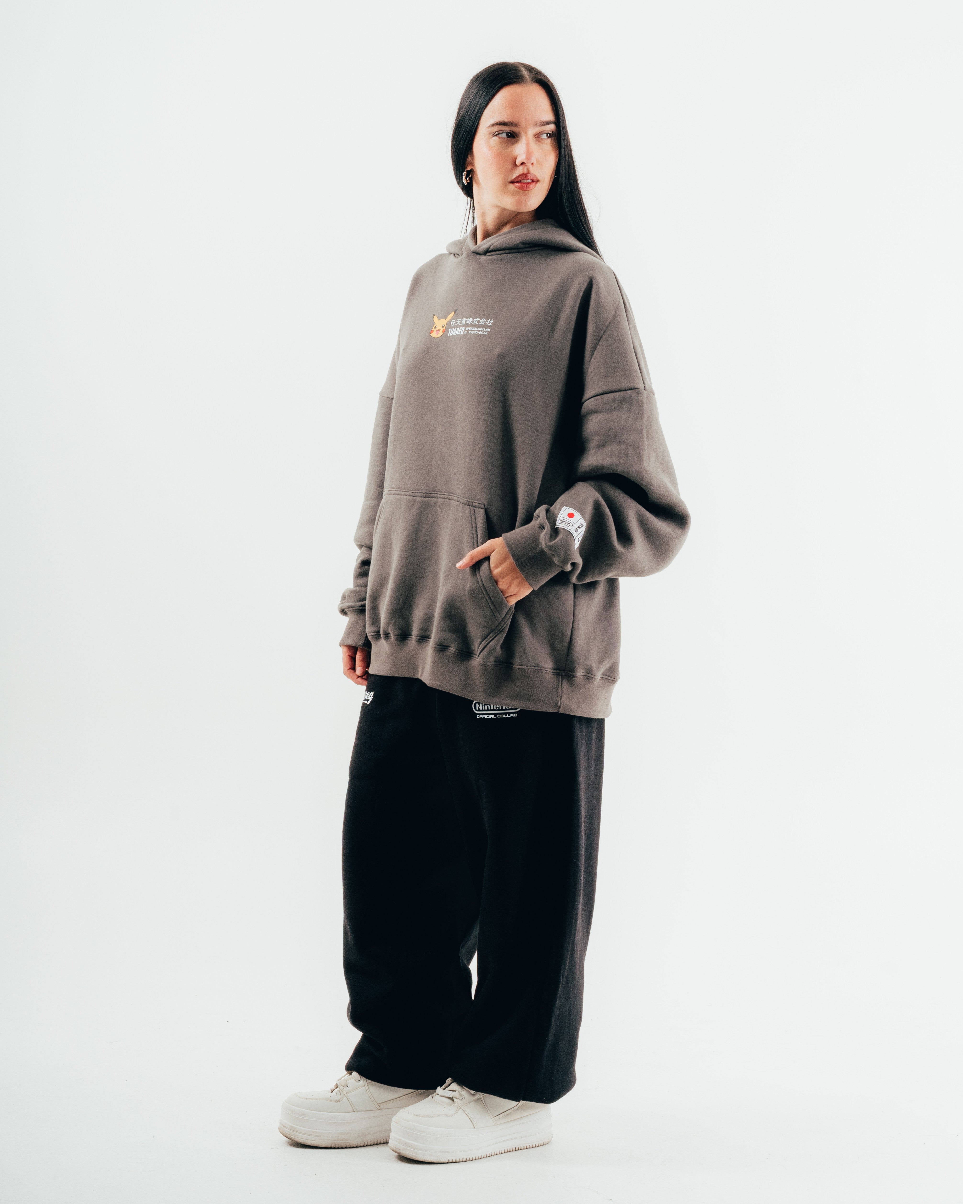 HOODIE [ NINTENDO ] PIKACHU GREY