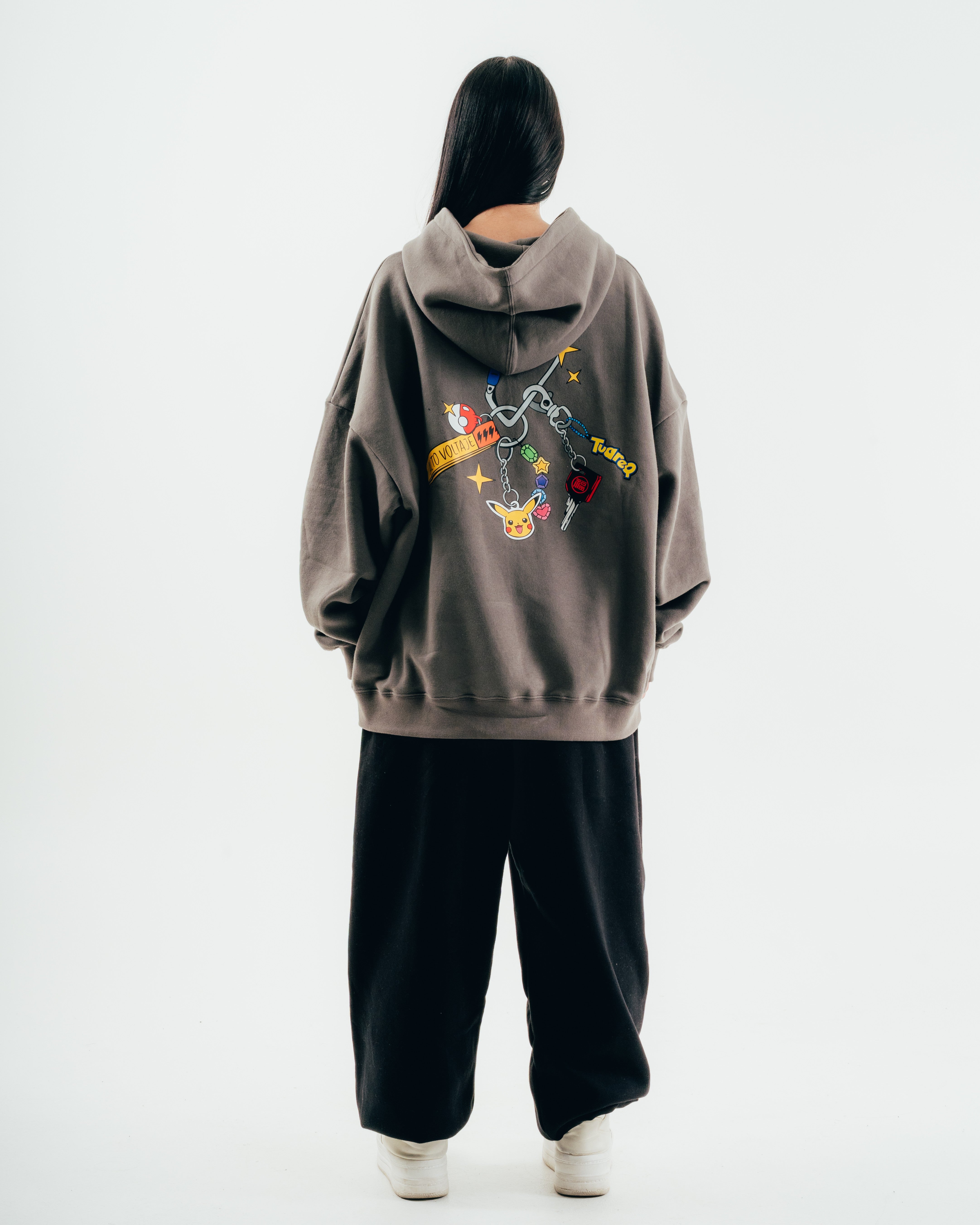 HOODIE [ NINTENDO ] PIKACHU GREY