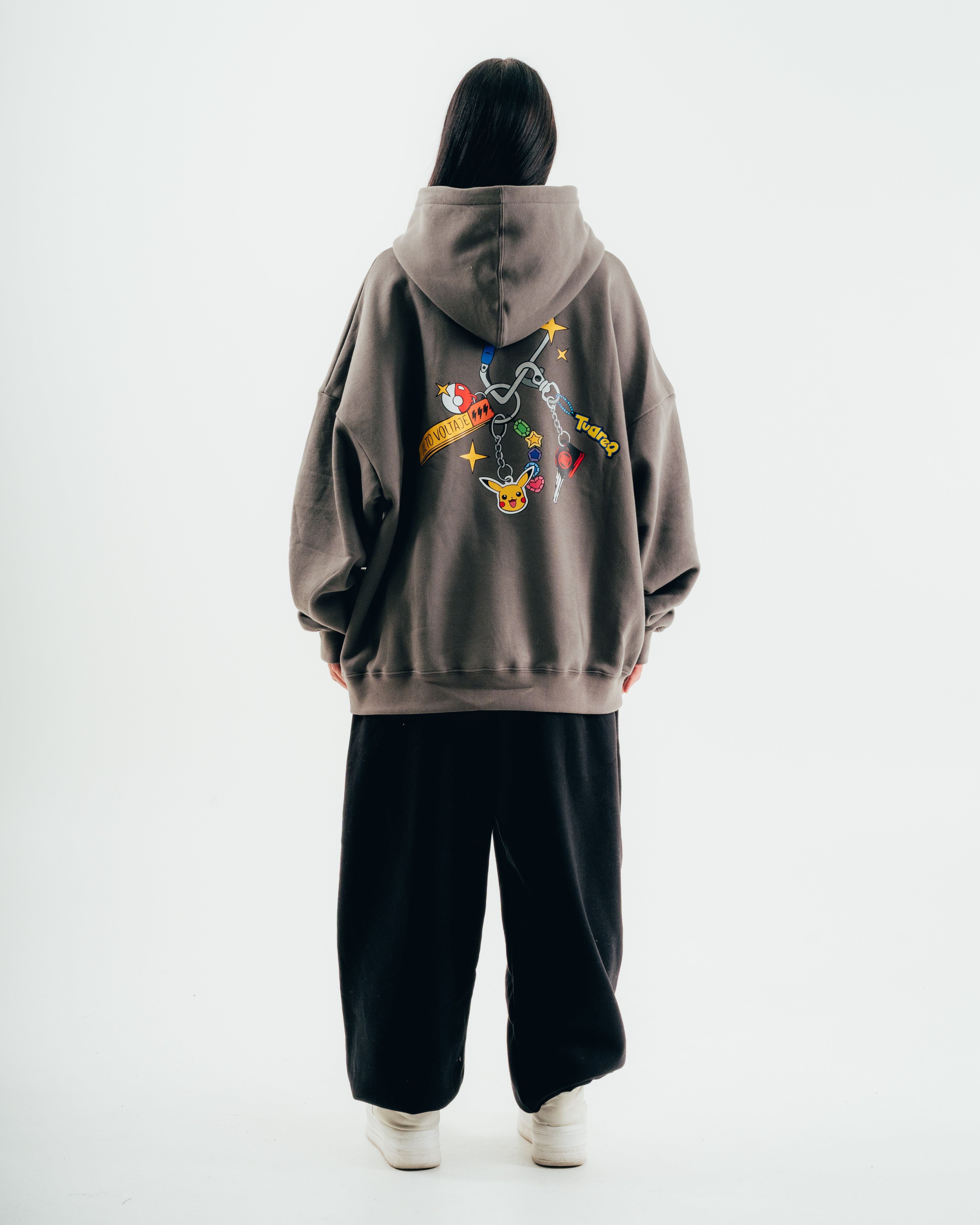 HOODIE [ NINTENDO ] PIKACHU GREY