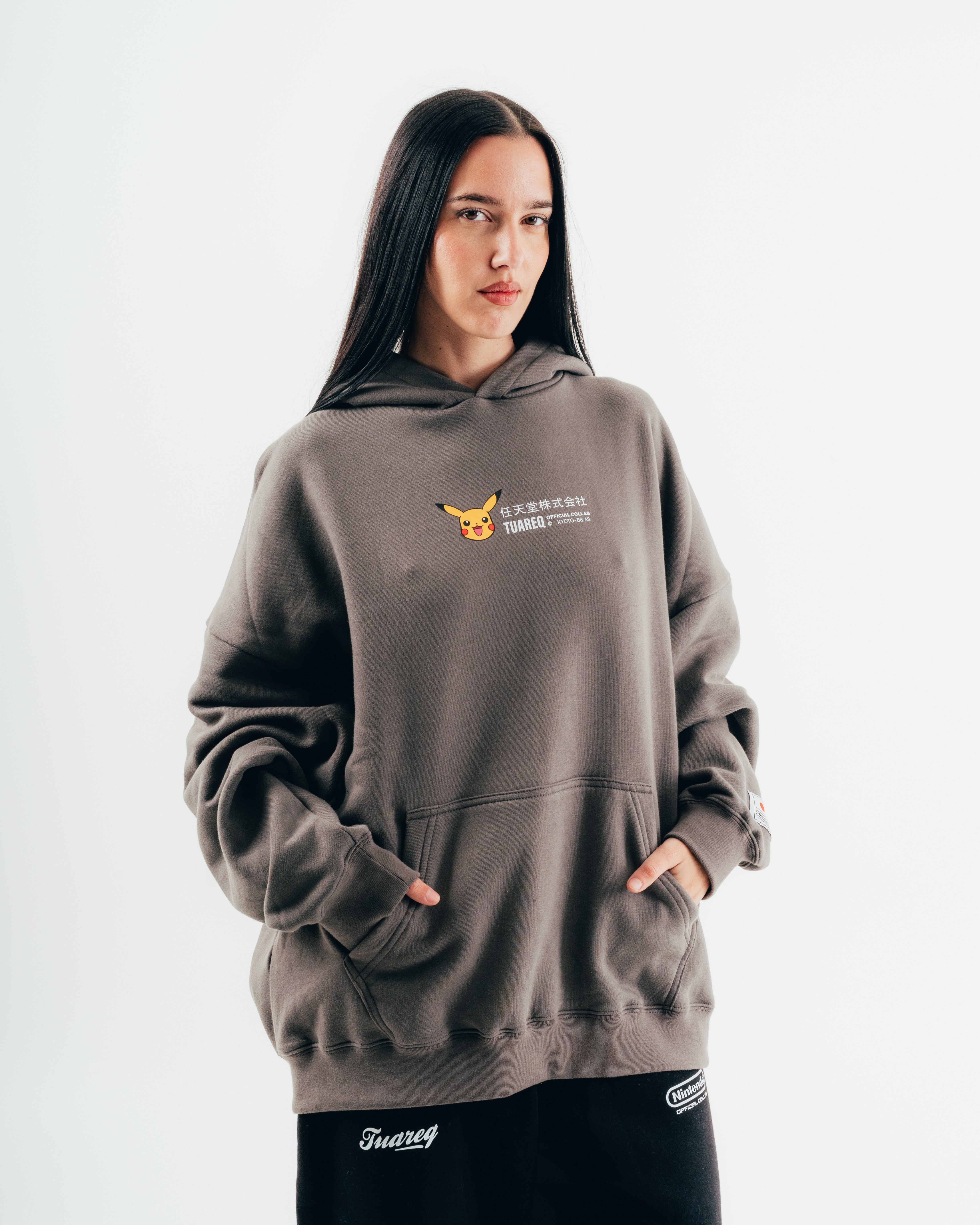 HOODIE [ NINTENDO ] PIKACHU GREY