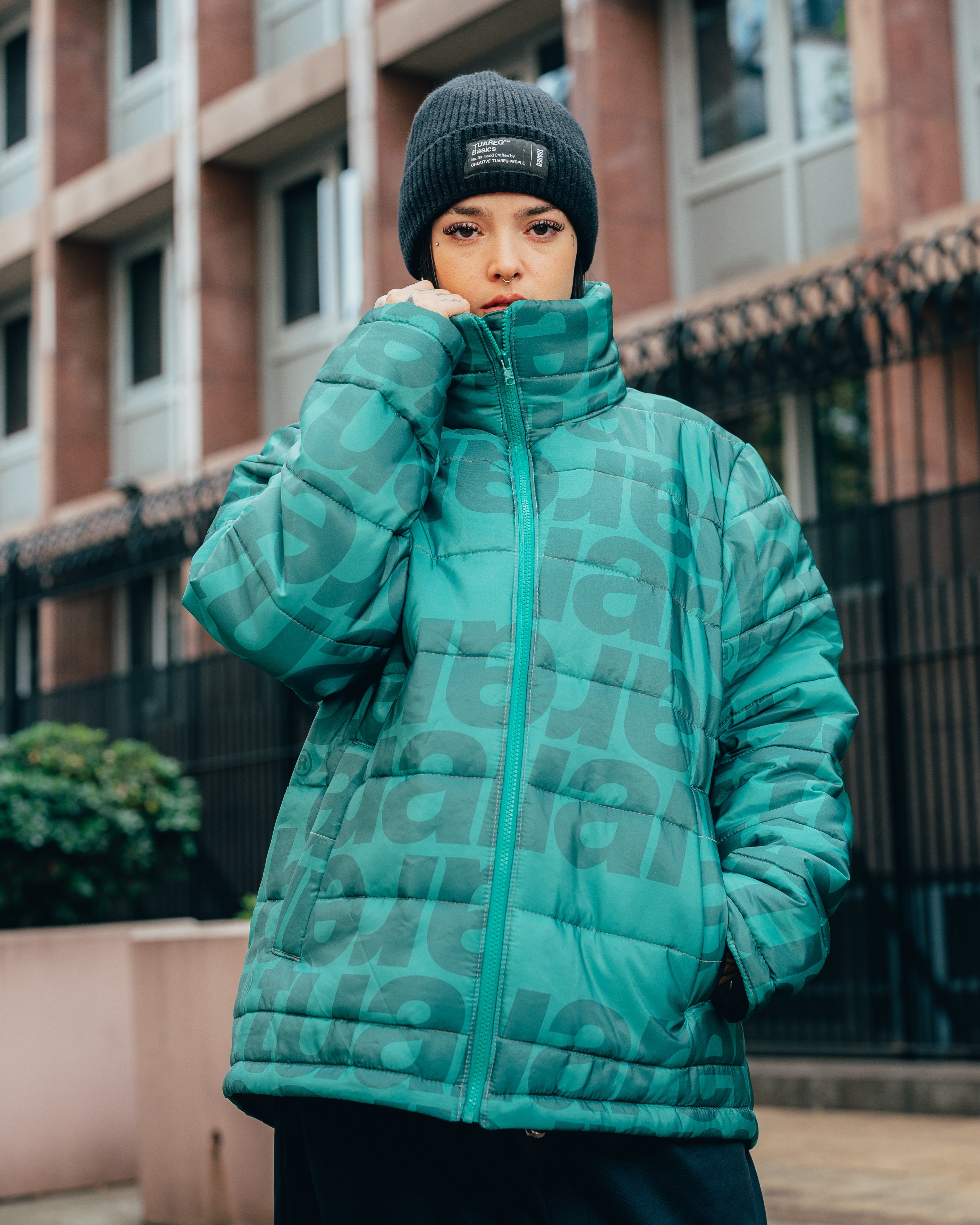 CAMPERA PUFFER [ TUAREQ ] MONOGRAMA GREEN