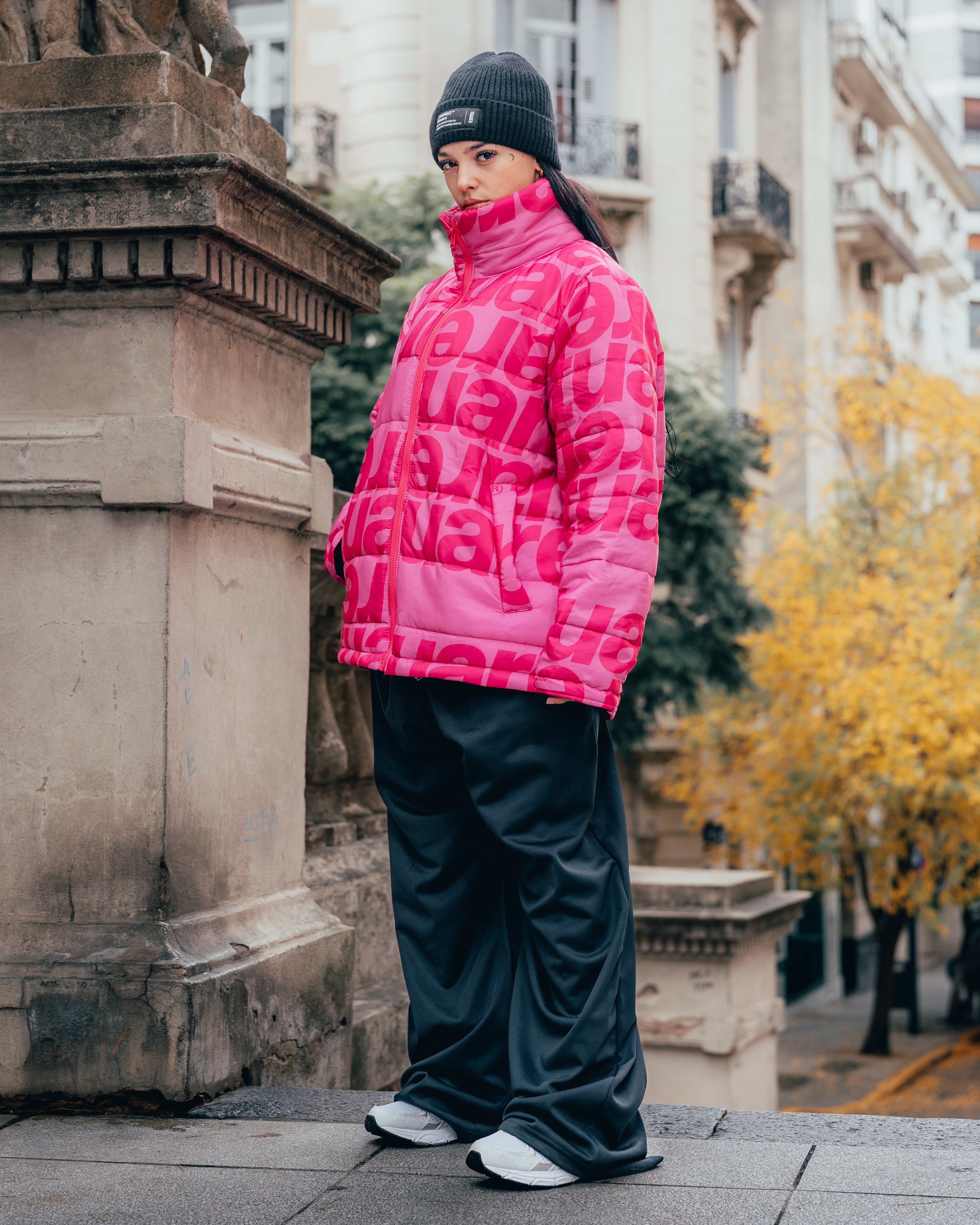 CAMPERA PUFFER [ TUAREQ ] MONOGRAMA PINK