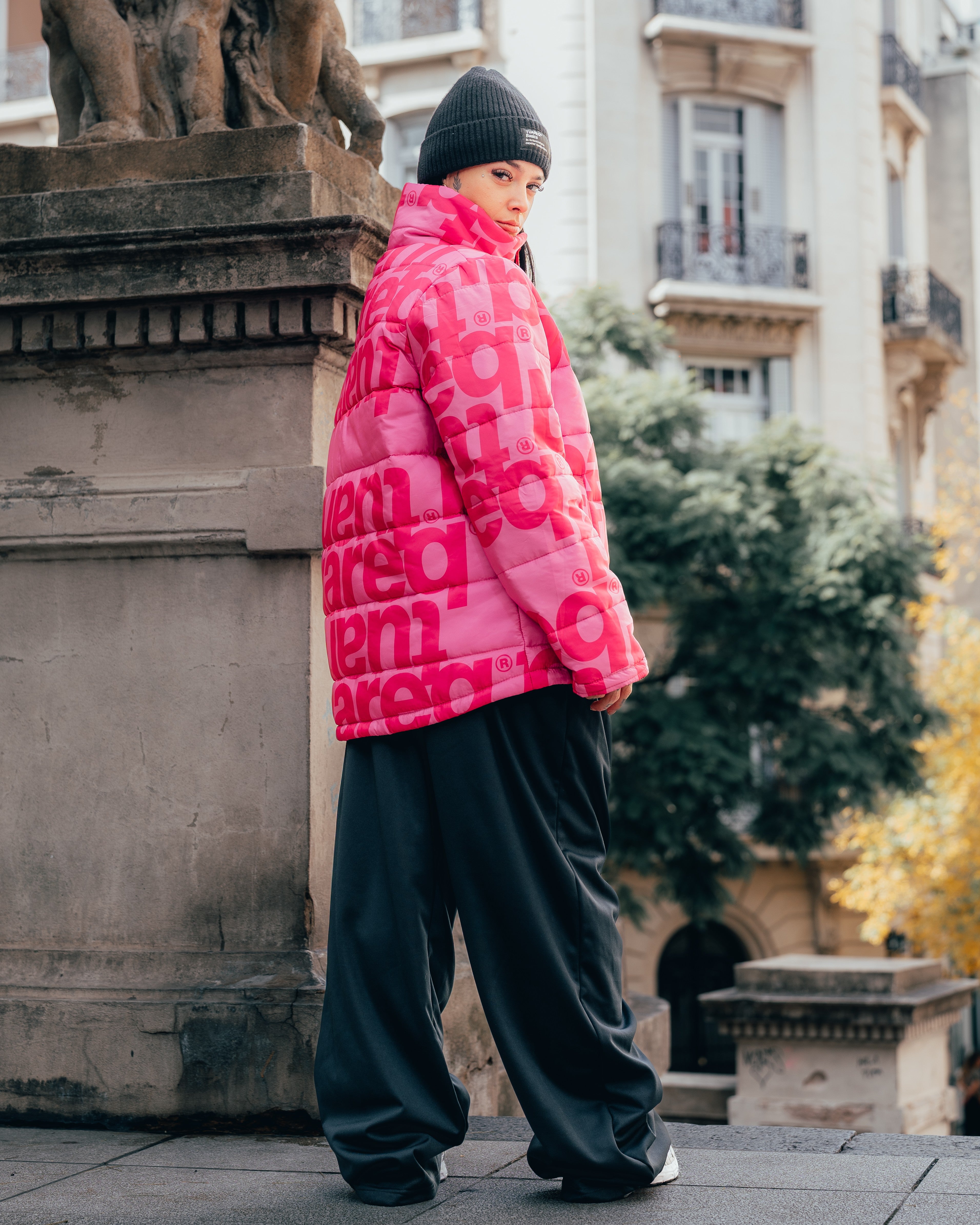 CAMPERA PUFFER [ TUAREQ ] MONOGRAMA PINK