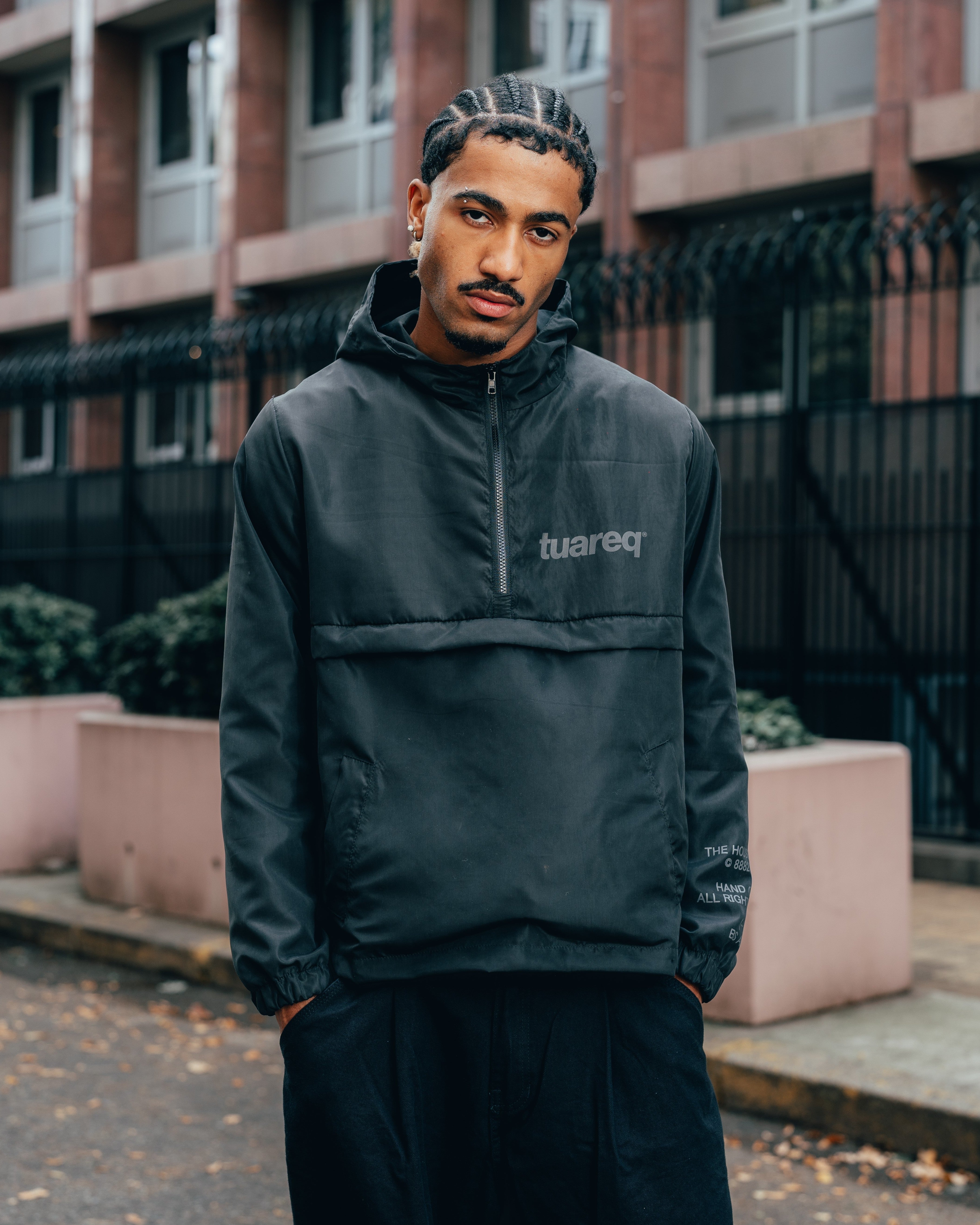 Parka Anorak Noir Kingz Water Resistant Anorak Black