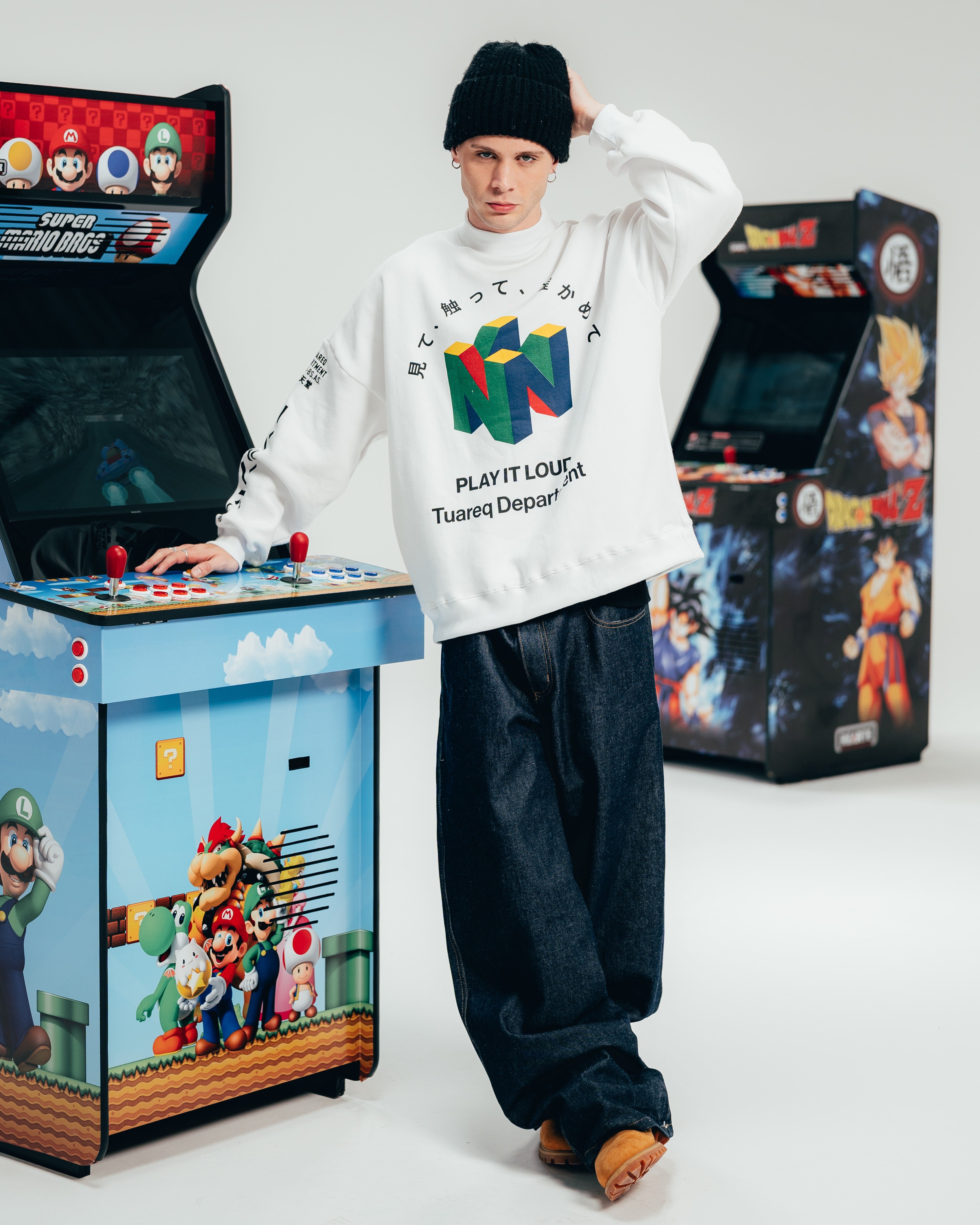 CREWNECK [ NINTENDO ] 64 WHITE