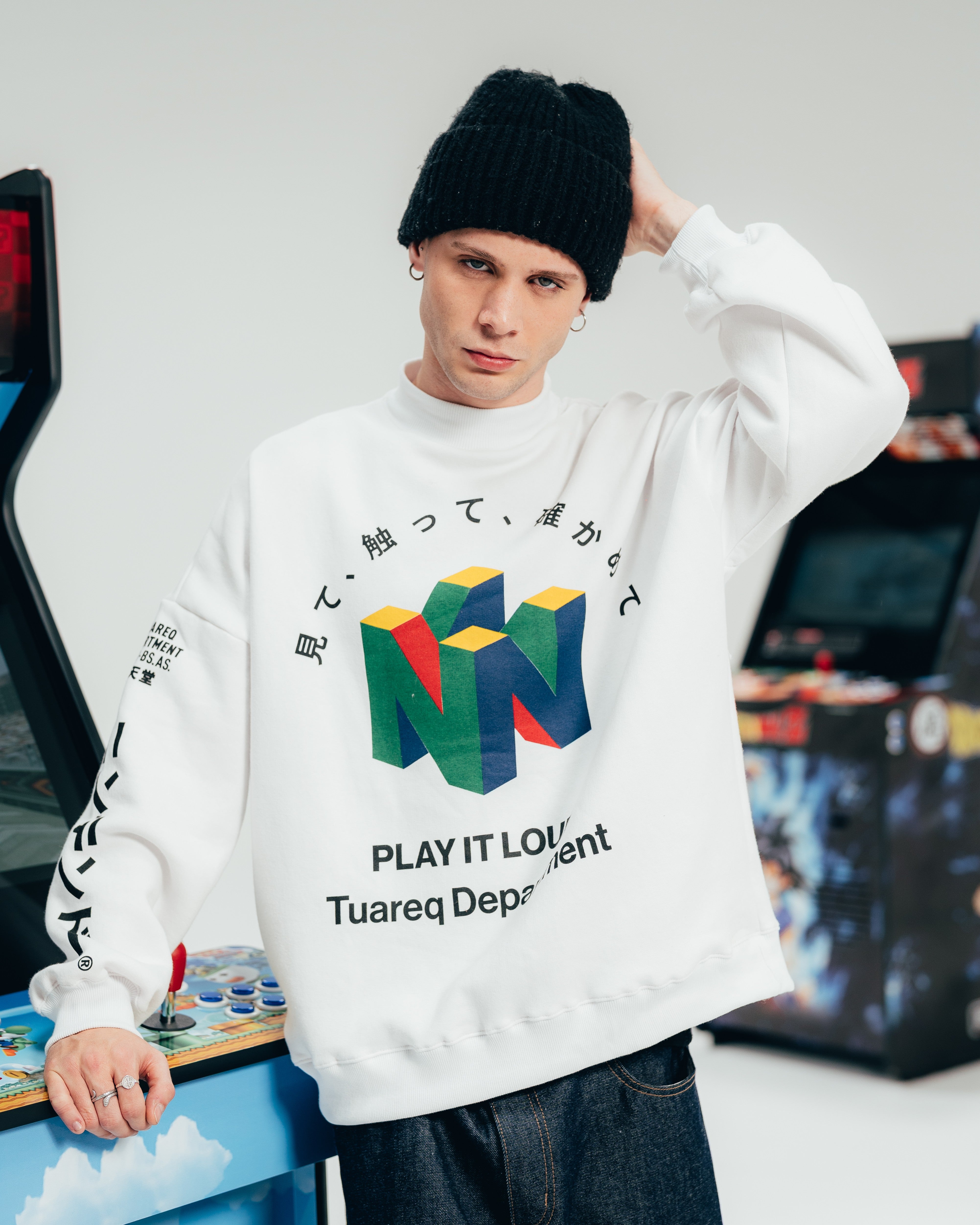 CREWNECK [ NINTENDO ] 64 WHITE