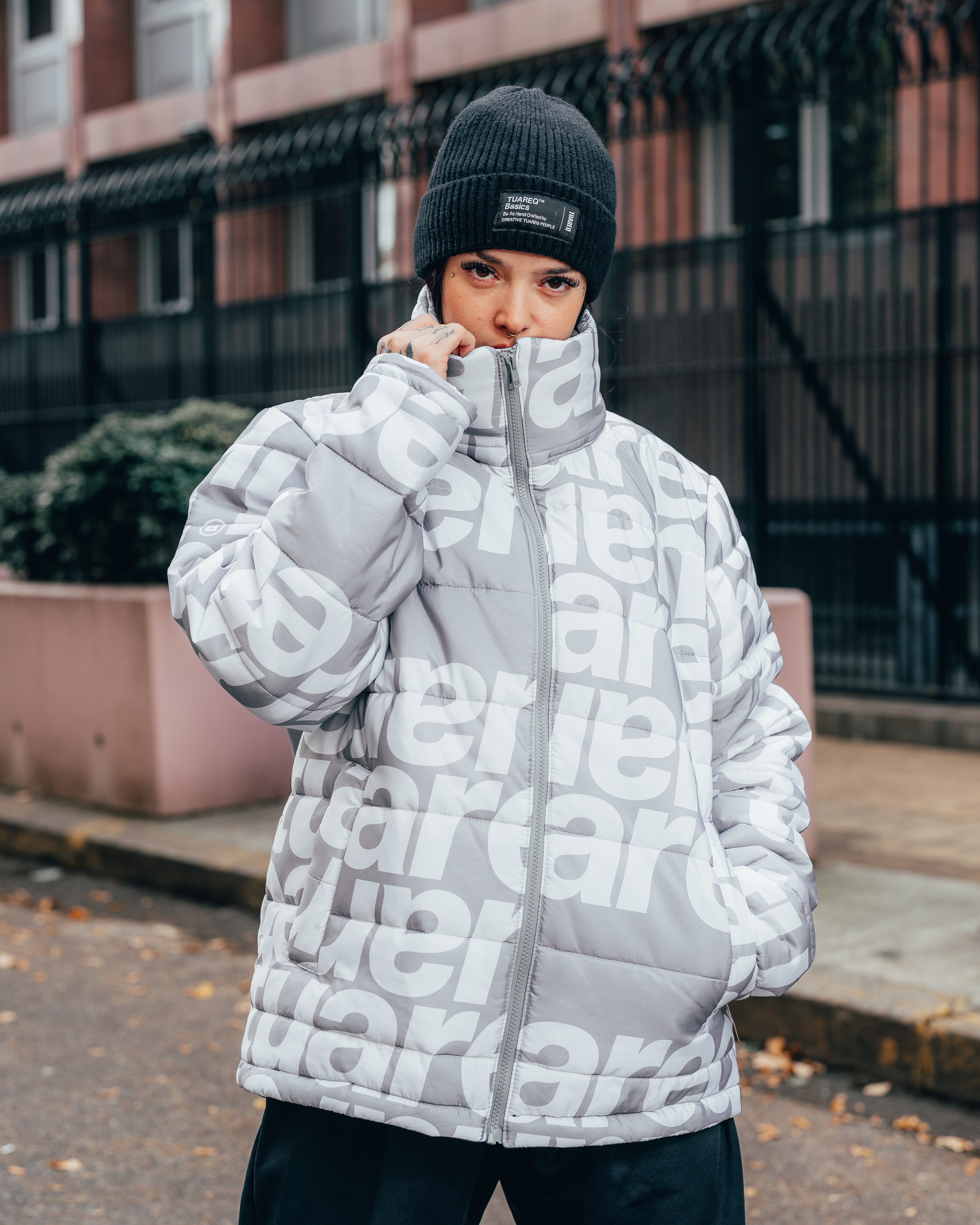 CAMPERA PUFFER [ TUAREQ ] MONOGRAMA SILVER
