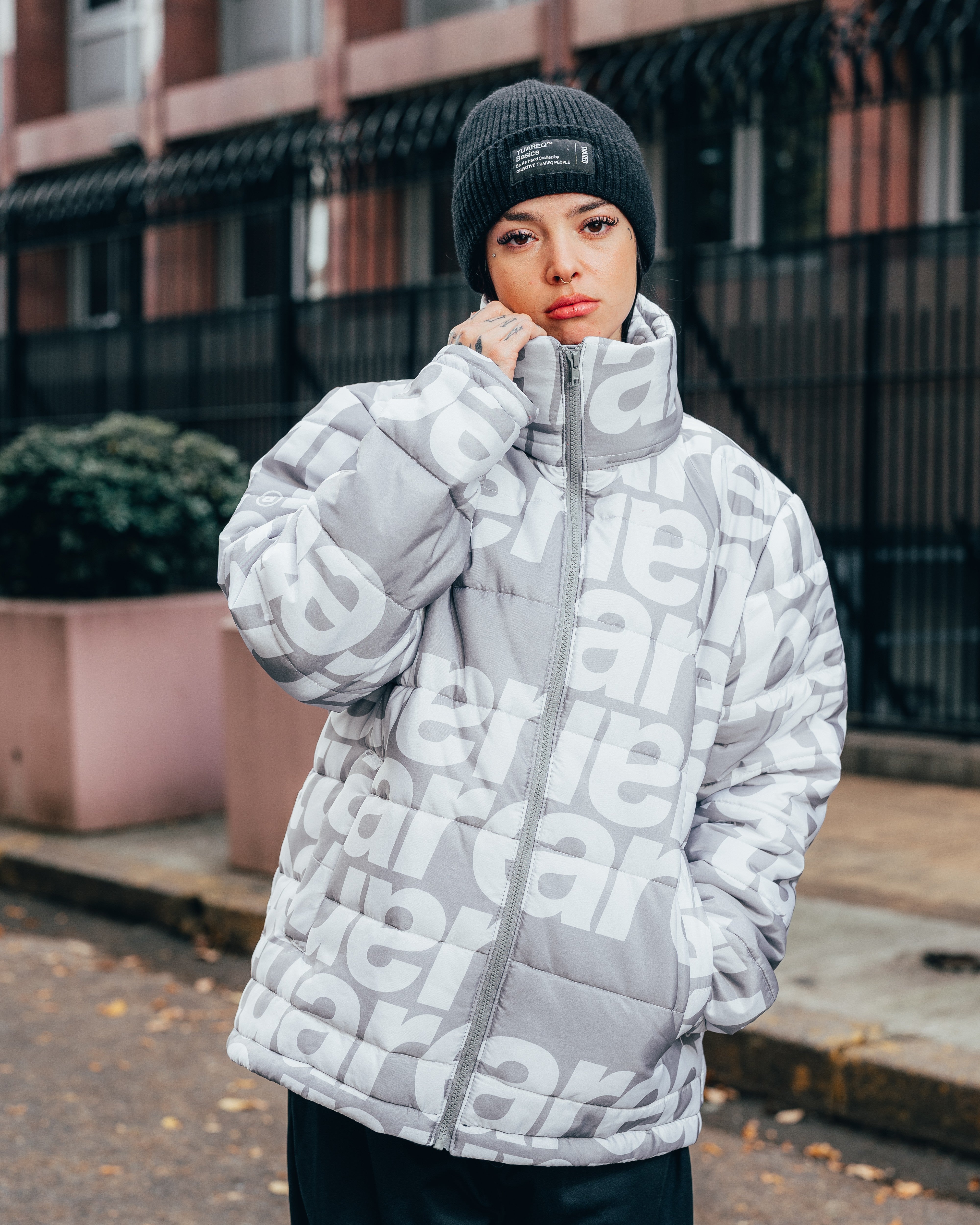 CAMPERA PUFFER [ TUAREQ ] MONOGRAMA SILVER