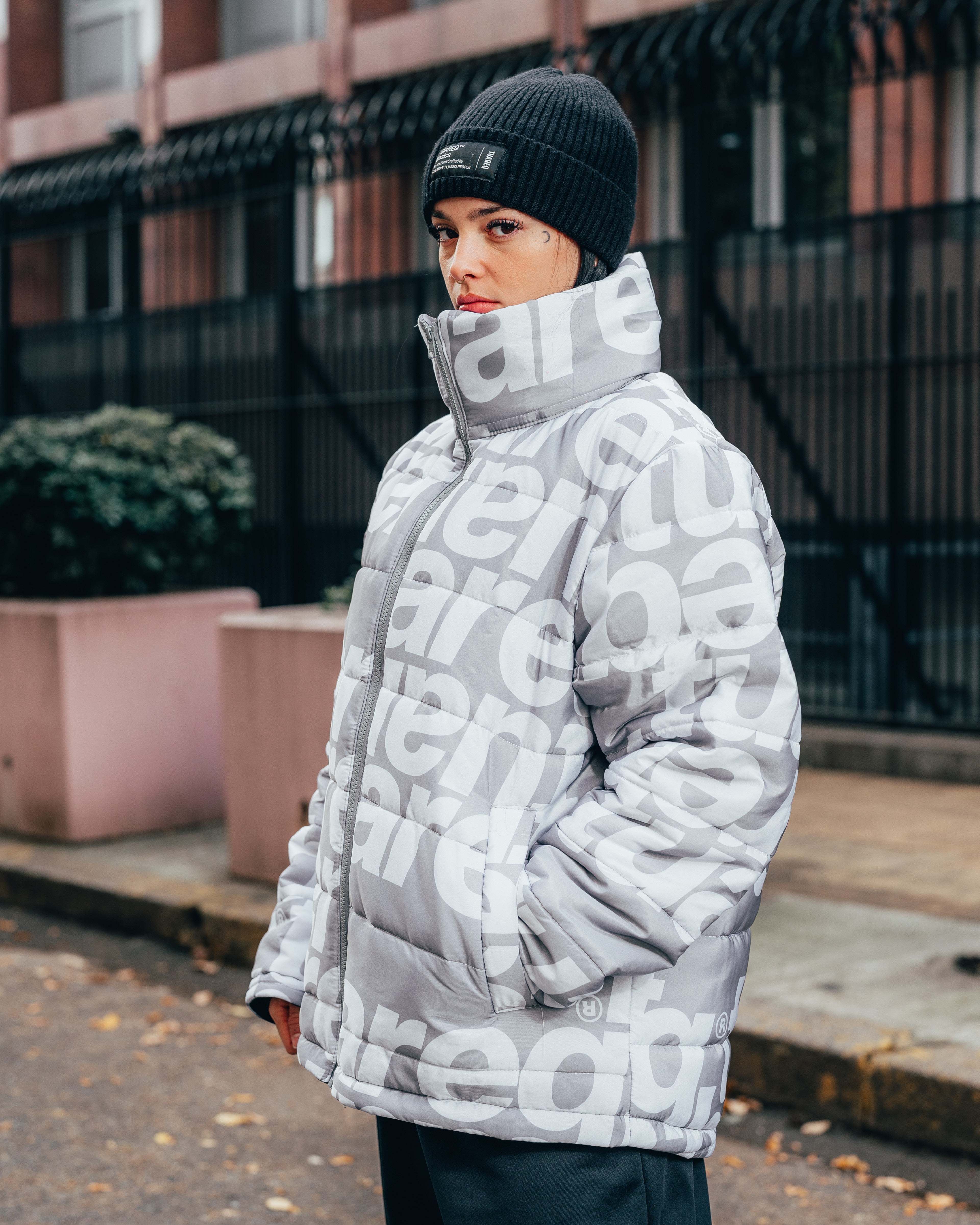 CAMPERA PUFFER [ TUAREQ ] MONOGRAMA SILVER