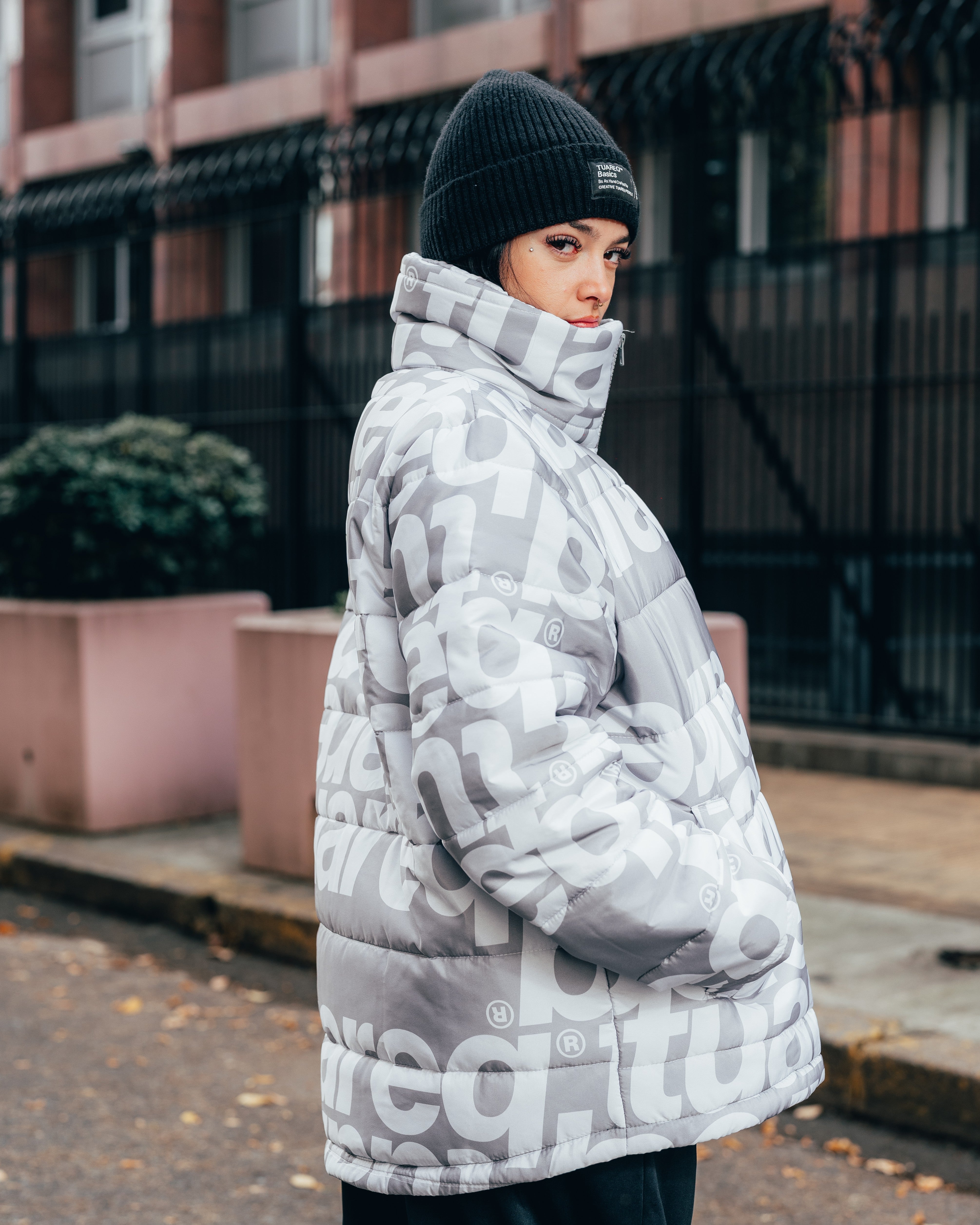 CAMPERA PUFFER [ TUAREQ ] MONOGRAMA SILVER