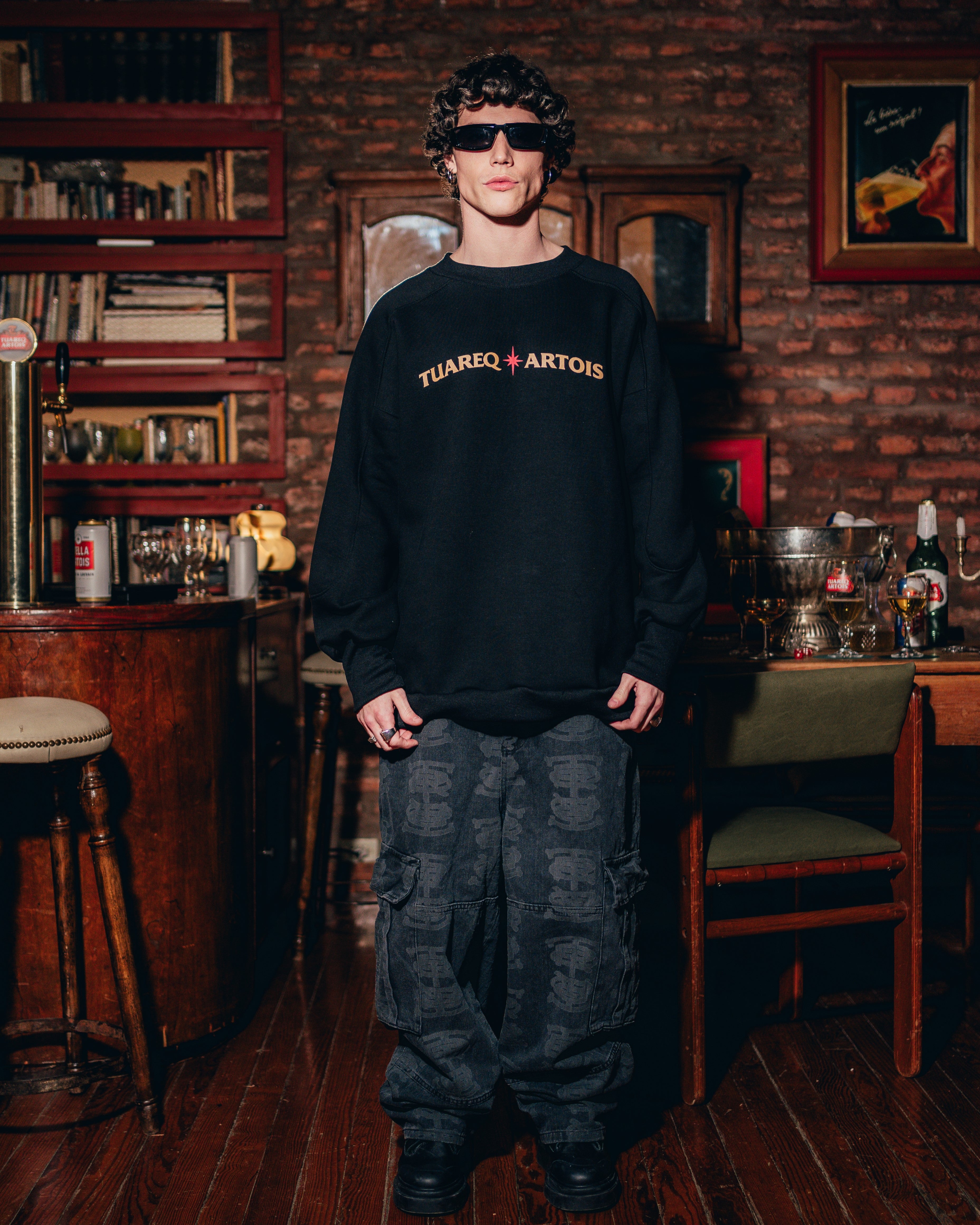 CREWNECK [ STELLA ARTOIS ] BLACK