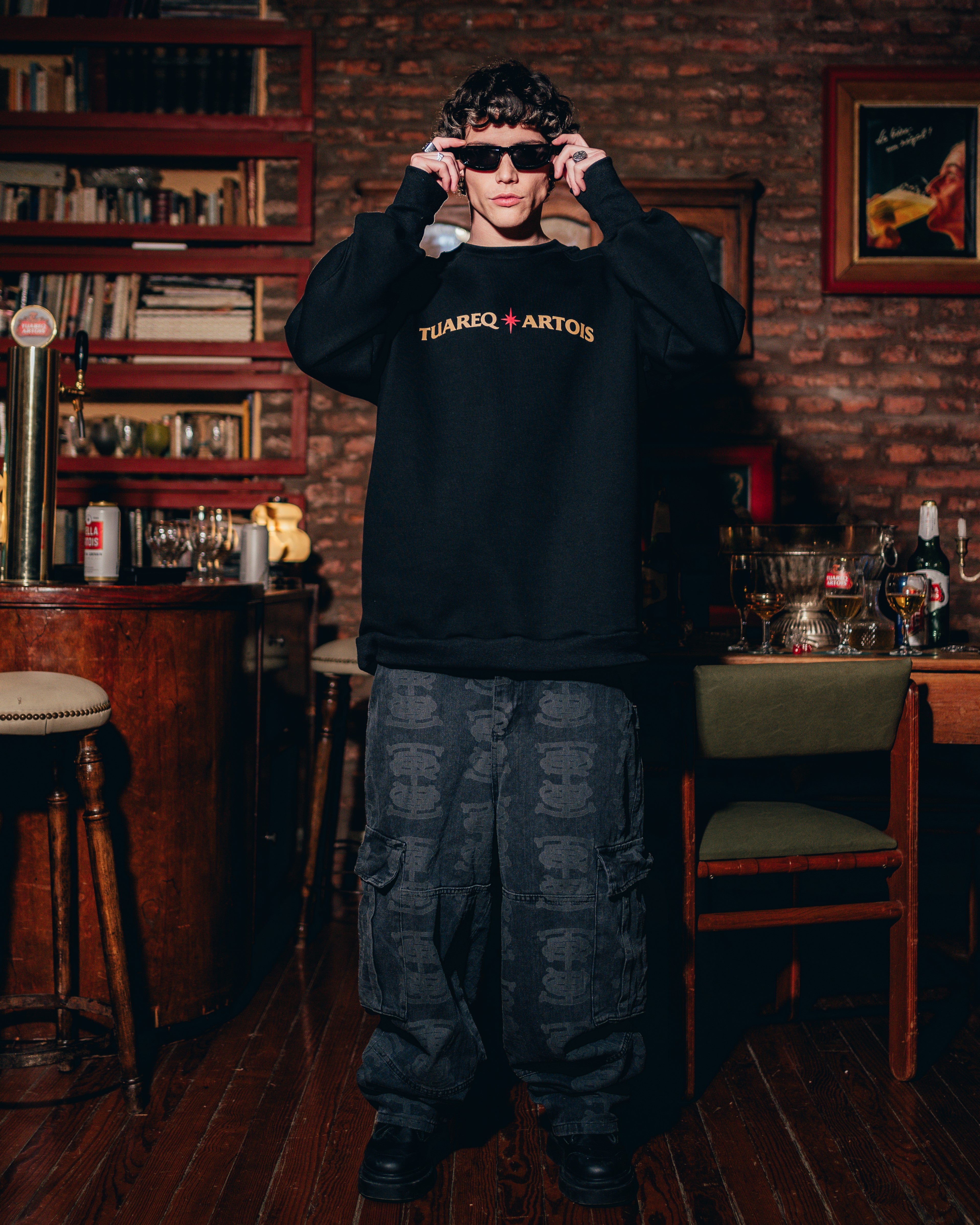 CREWNECK [ STELLA ARTOIS ] BLACK