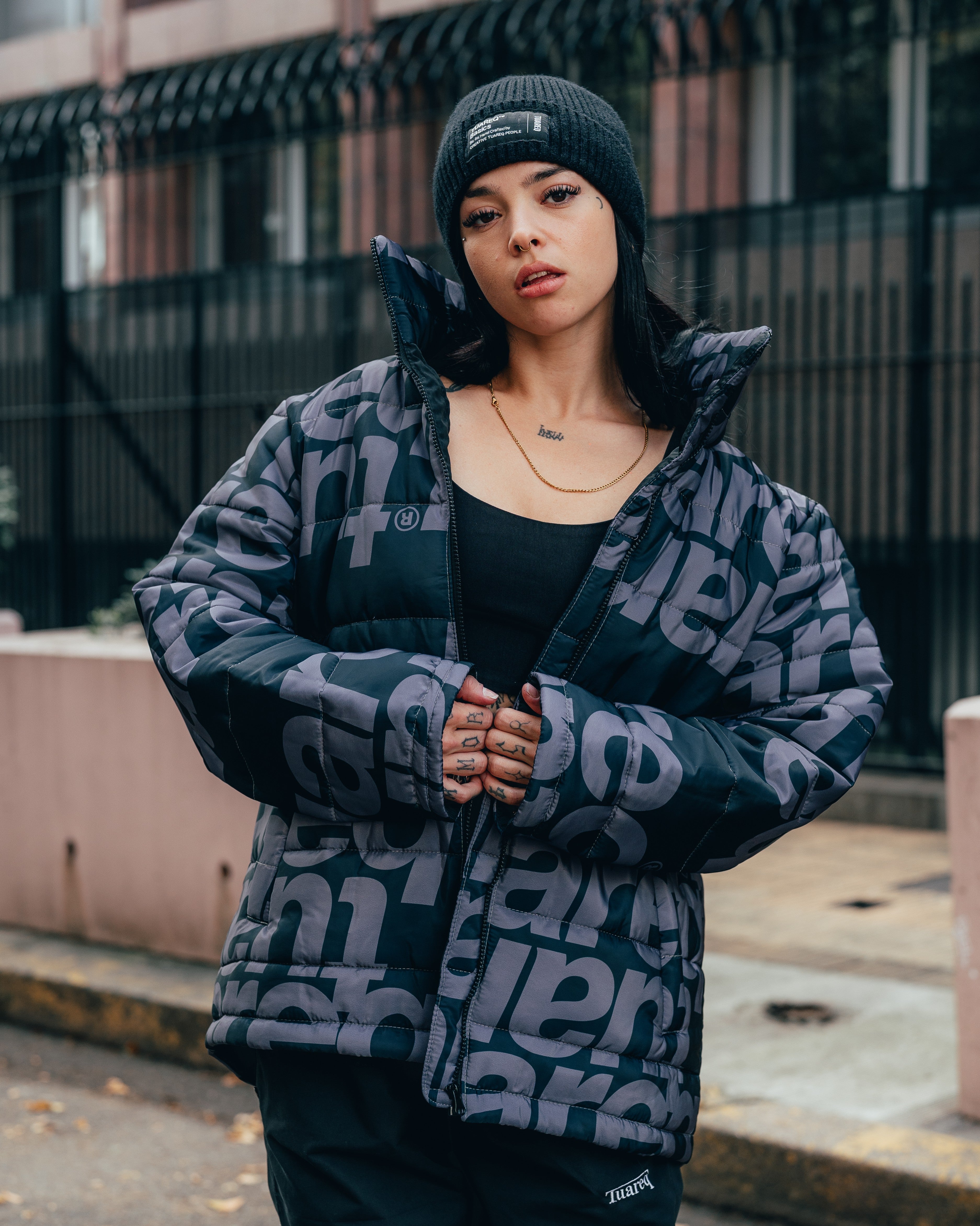 CAMPERA PUFFER [ TUAREQ ] MONOGRAMA BLACK