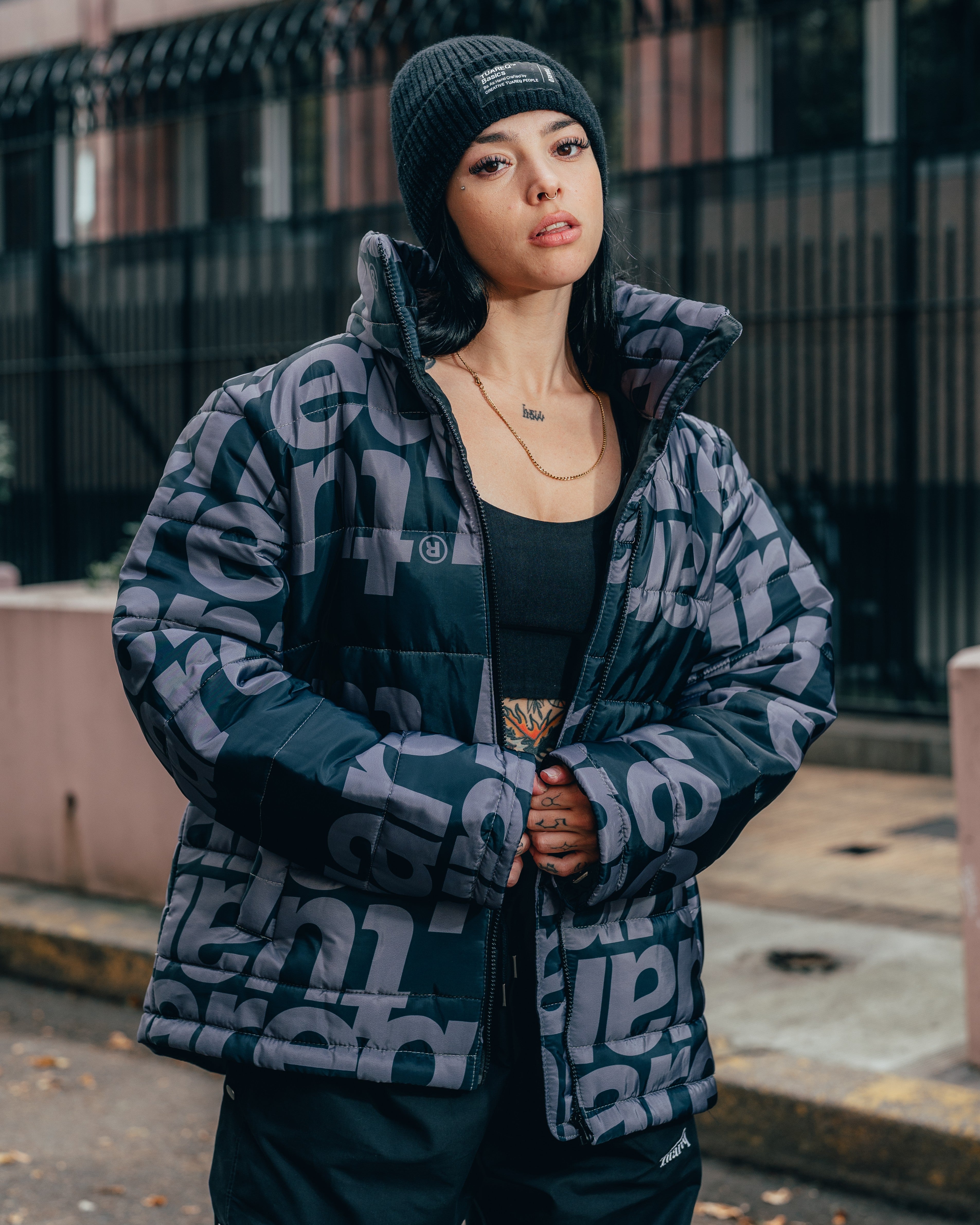CAMPERA PUFFER [ TUAREQ ] MONOGRAMA BLACK