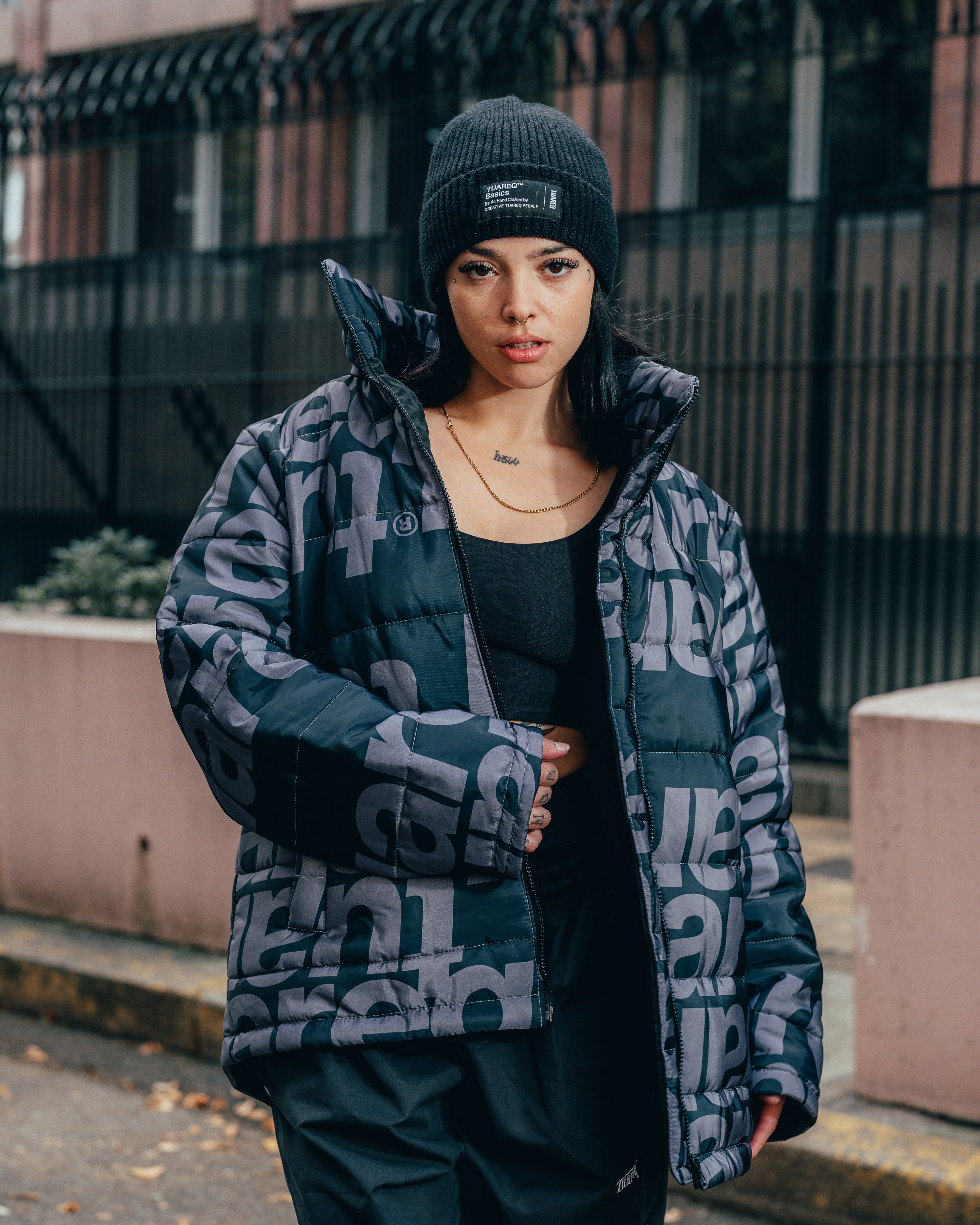 CAMPERA PUFFER [ TUAREQ ] MONOGRAMA BLACK