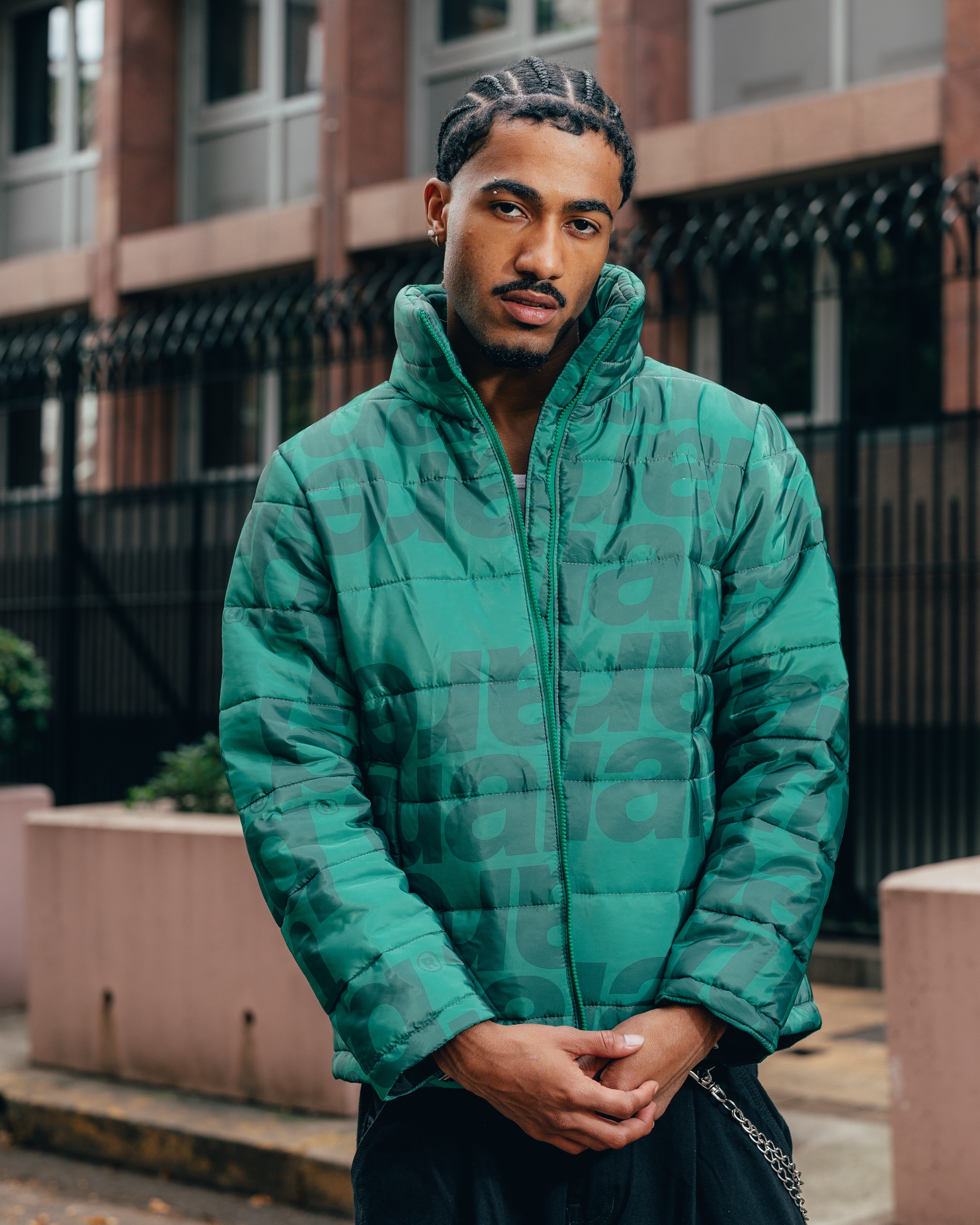 CAMPERA PUFFER [ TUAREQ ] MONOGRAMA GREEN
