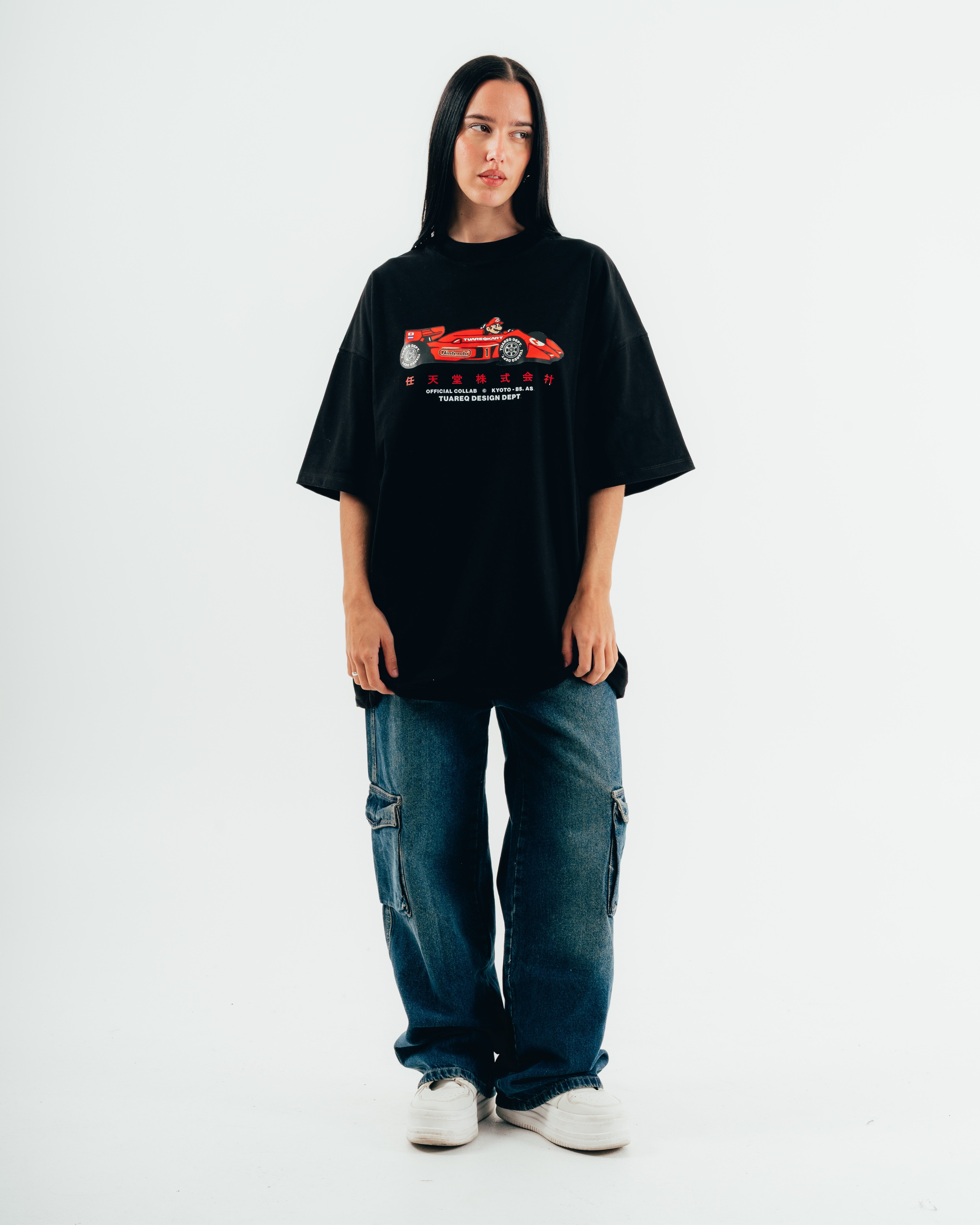 REMERA OVERSIZED [ NINTENDO ] MARIO KART BLACK