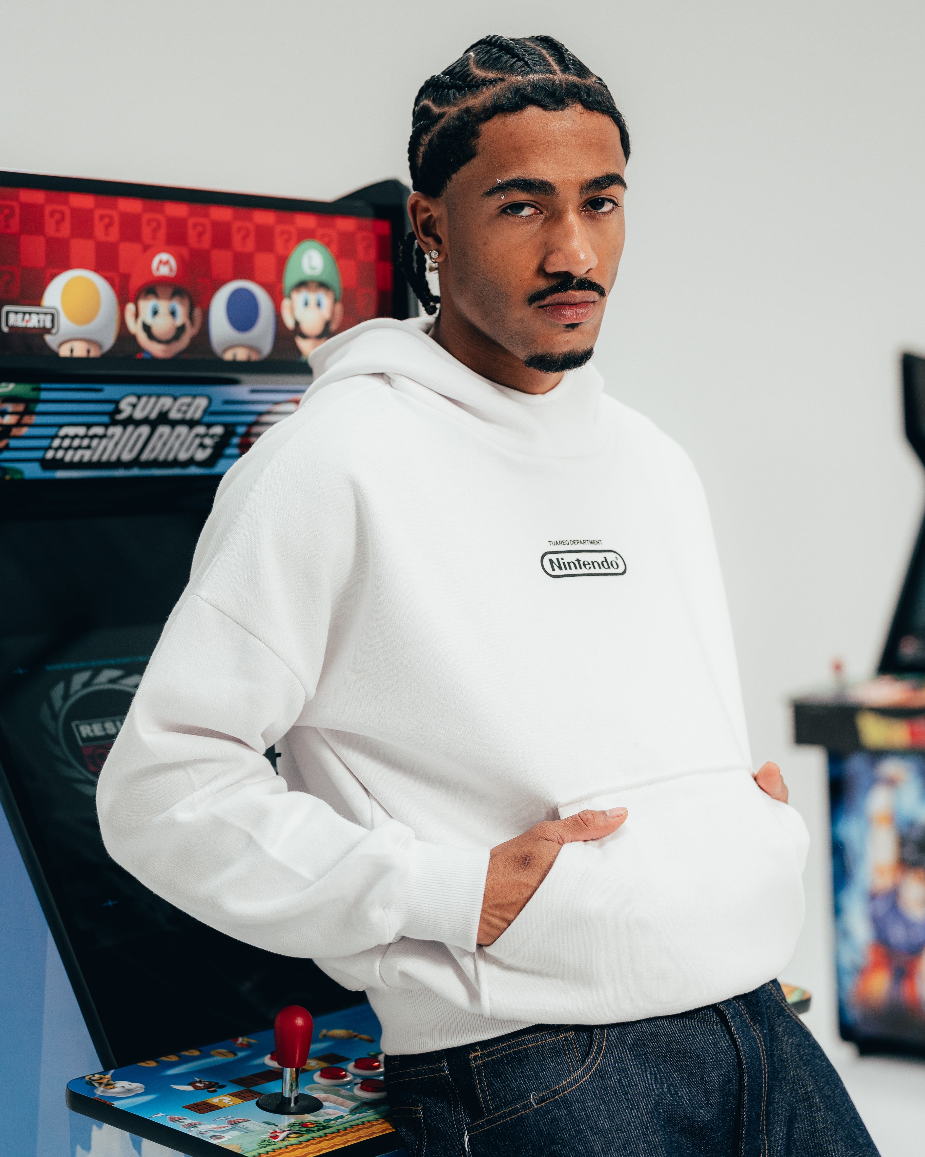 HOODIE EXTRAHEAVY [ NINTENDO ] SIMPLE WHITE