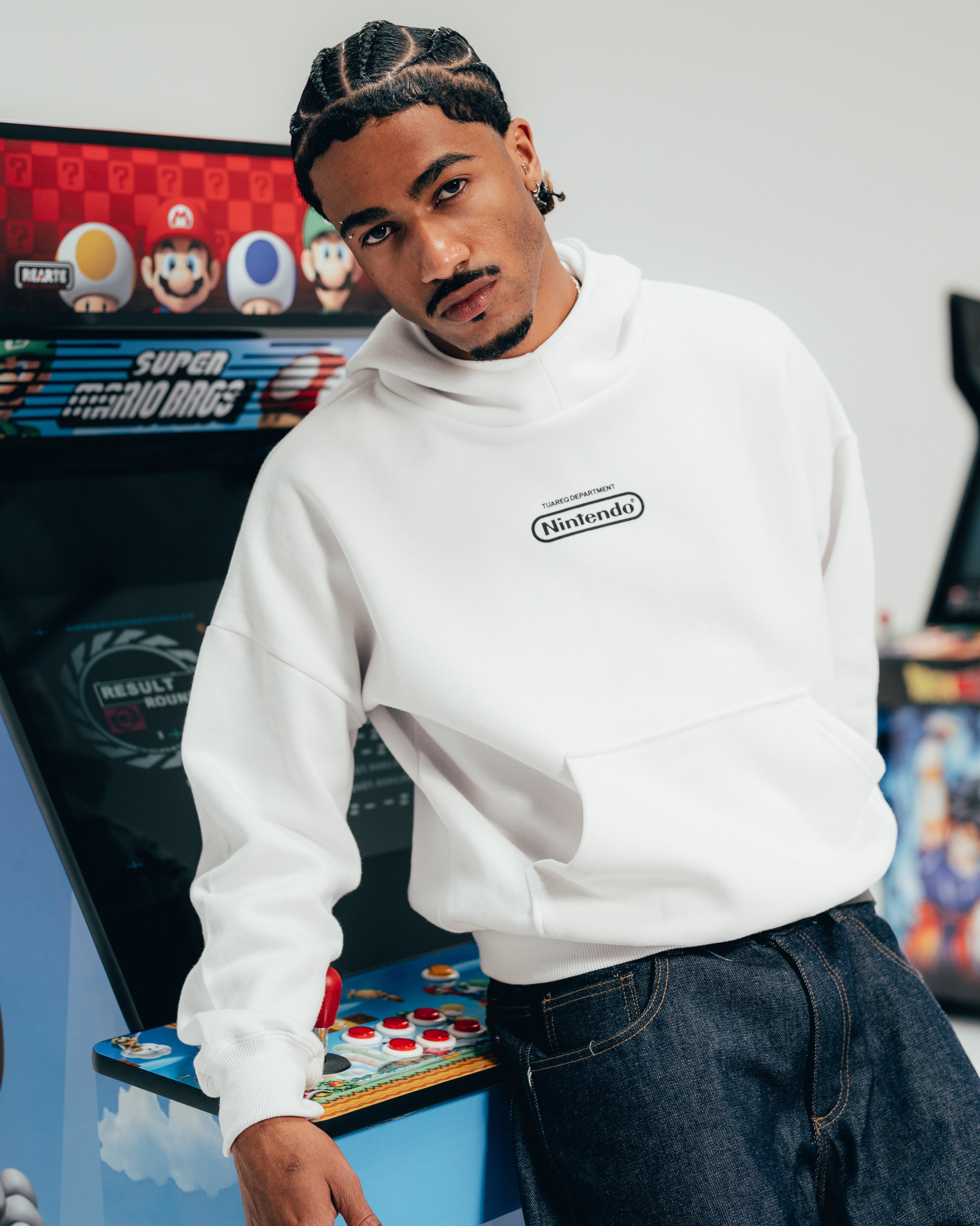 HOODIE EXTRAHEAVY [ NINTENDO ] SIMPLE WHITE