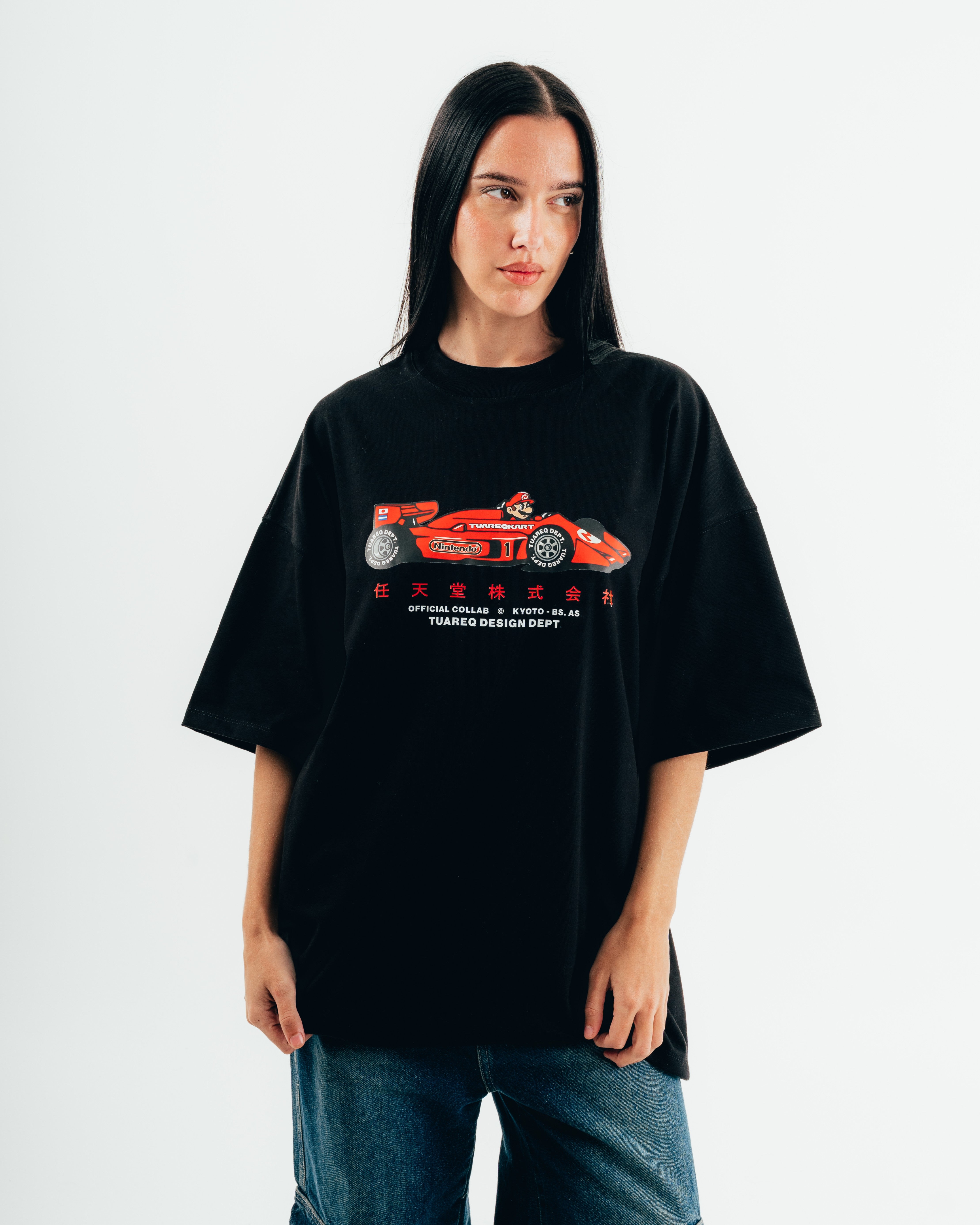 REMERA OVERSIZED [ NINTENDO ] MARIO KART BLACK