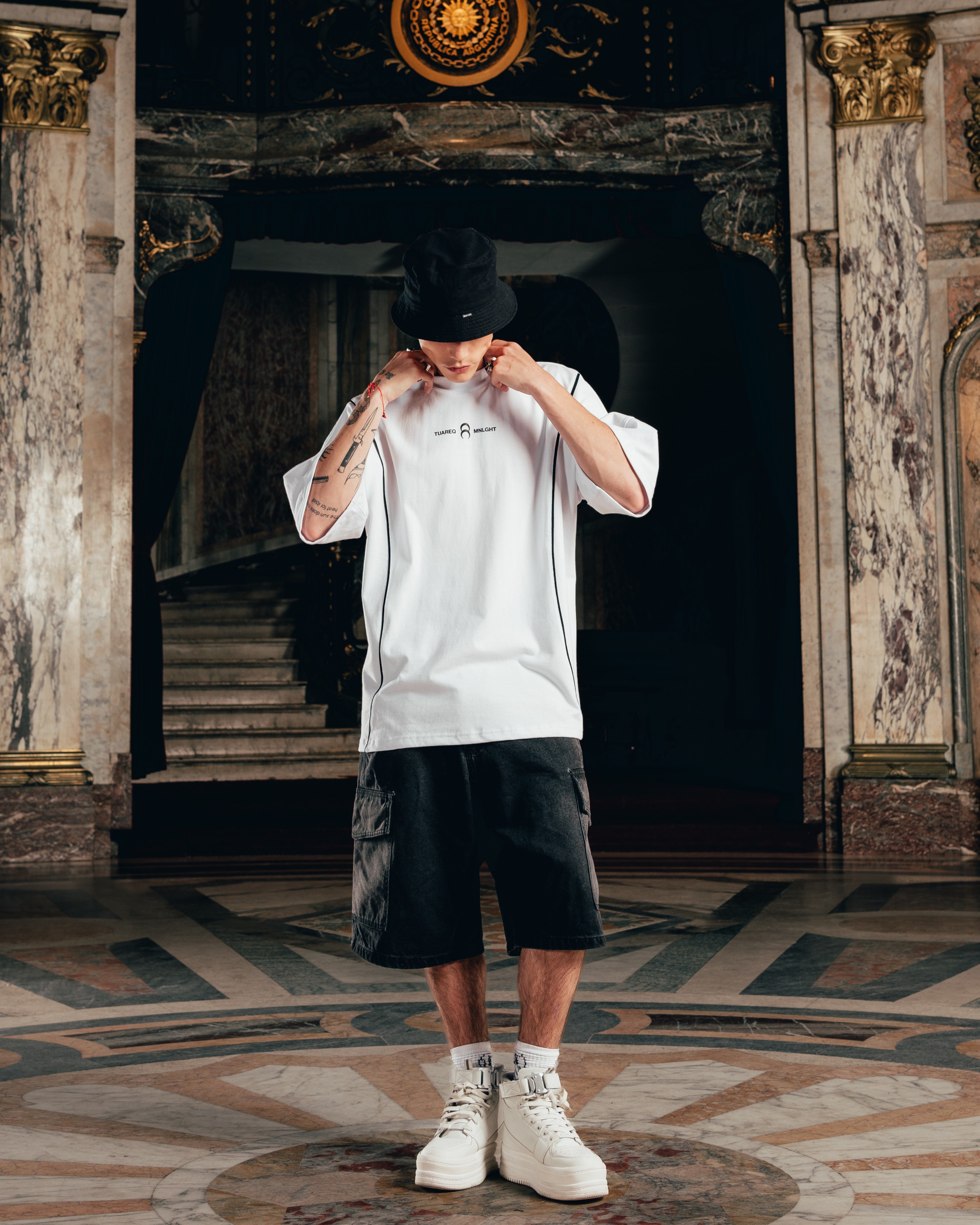 REMERA OVERSIZED [ RELIEVE ] WHITE