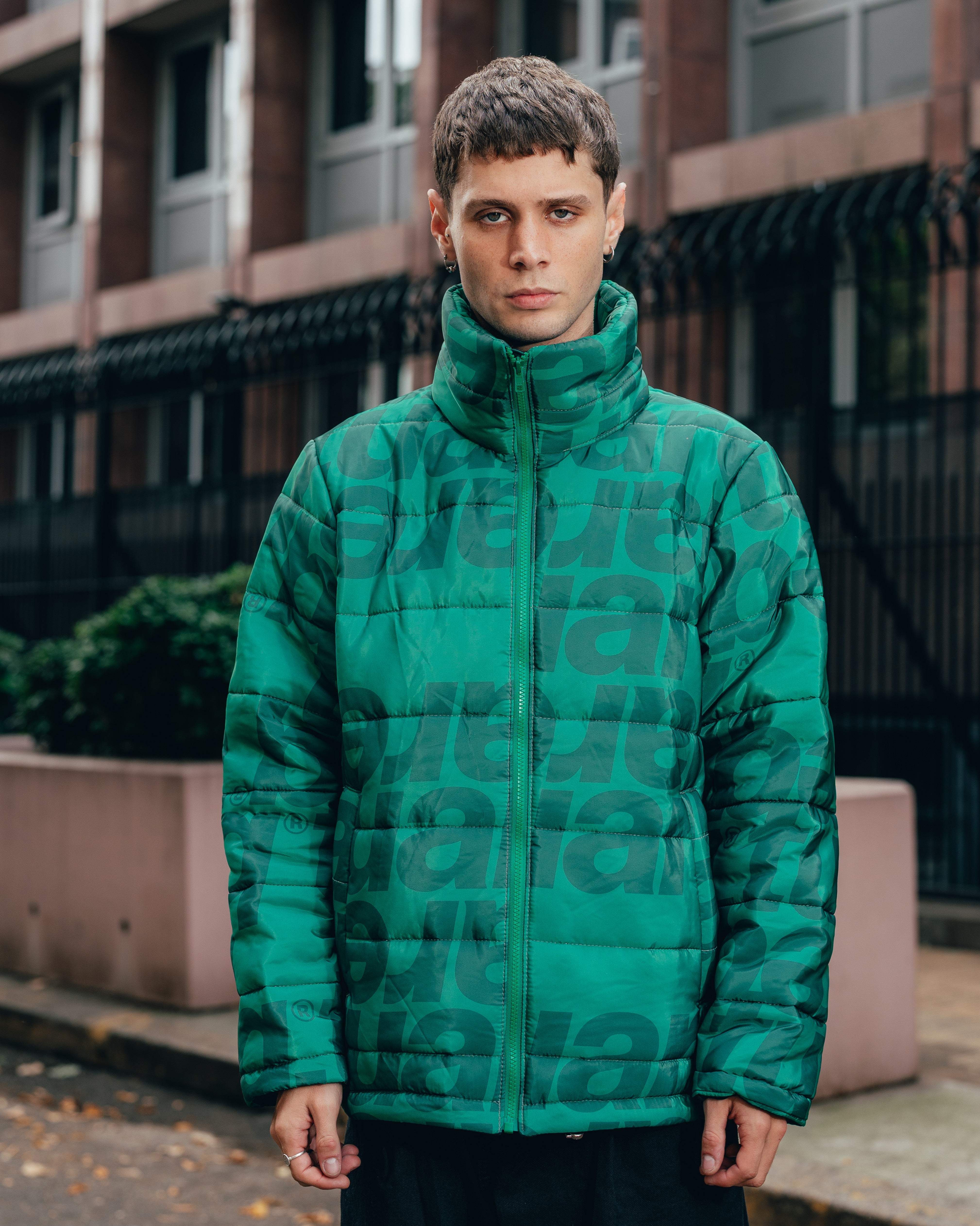 CAMPERA PUFFER [ TUAREQ ] MONOGRAMA GREEN