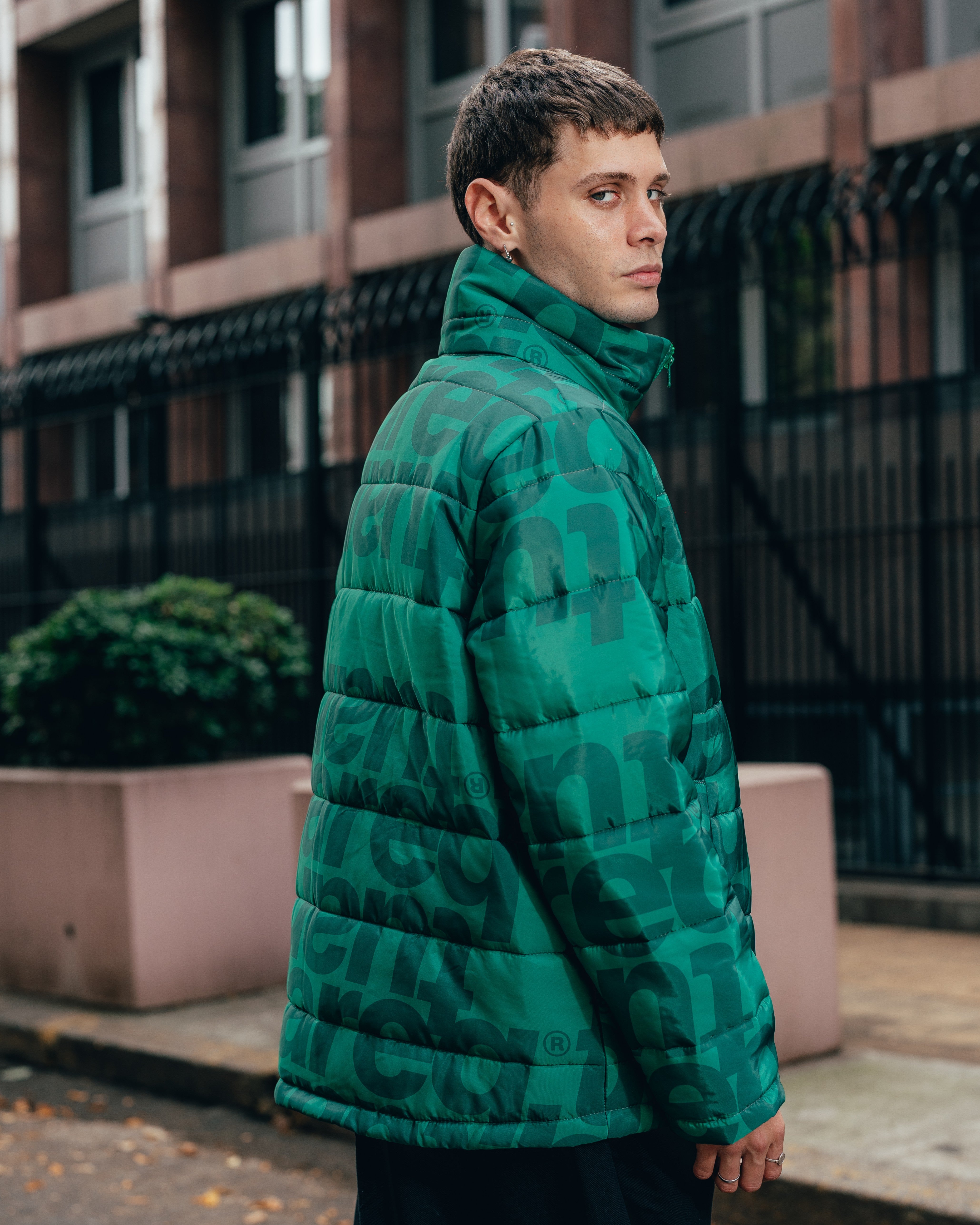 CAMPERA PUFFER [ TUAREQ ] MONOGRAMA GREEN