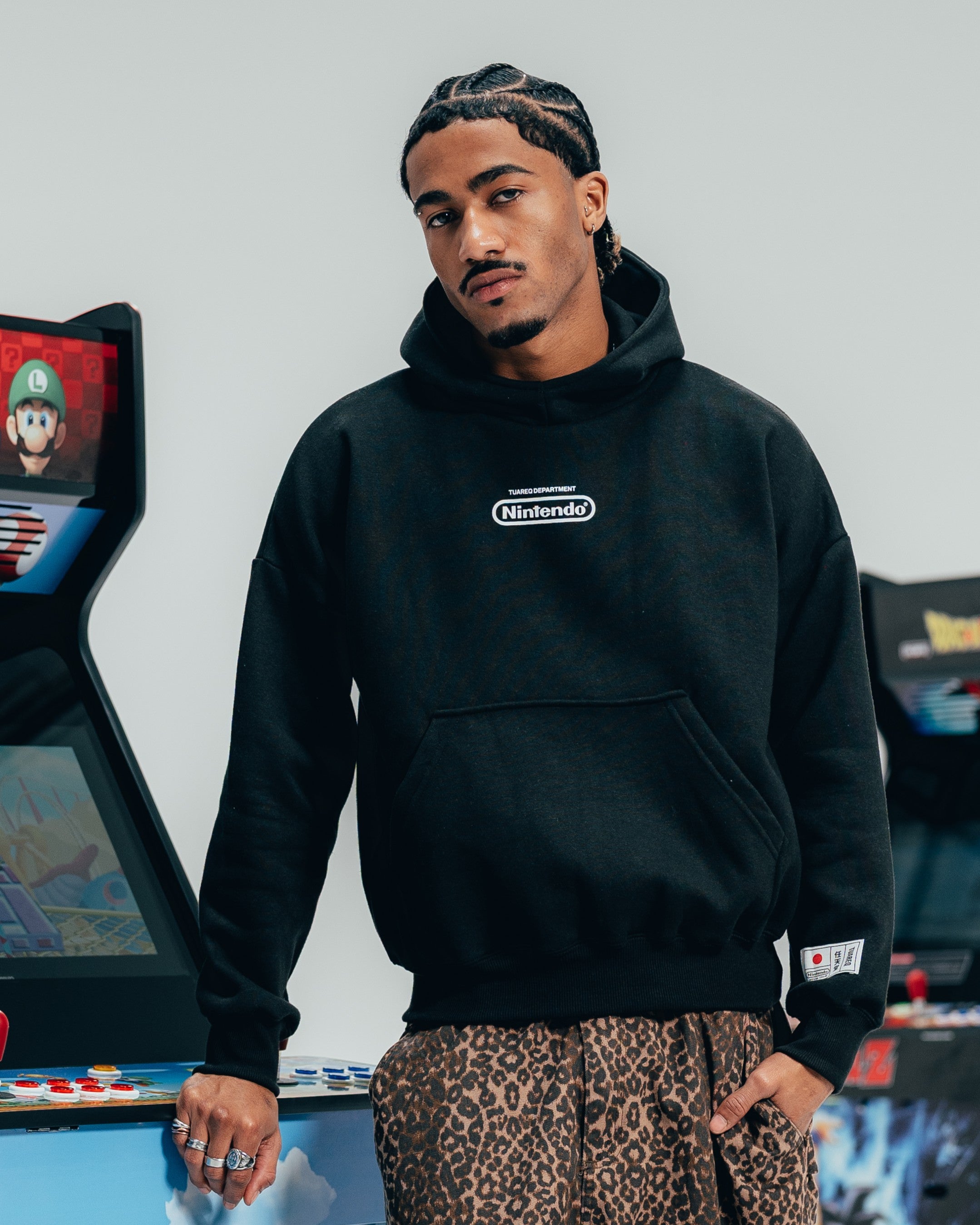 HOODIE EXTRAHEAVY [ NINTENDO ] SIMPLE BLACK