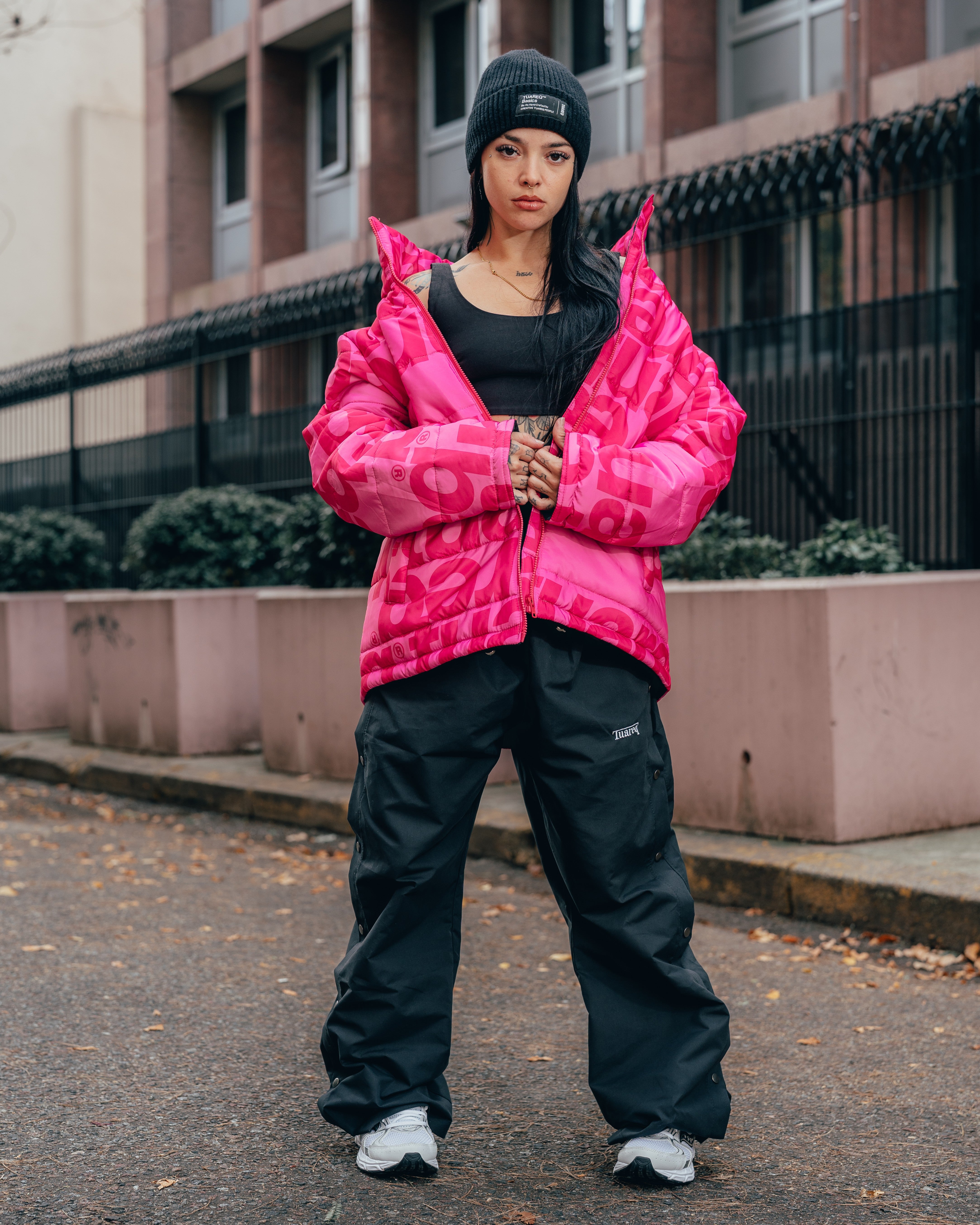 CAMPERA PUFFER [ TUAREQ ] MONOGRAMA PINK