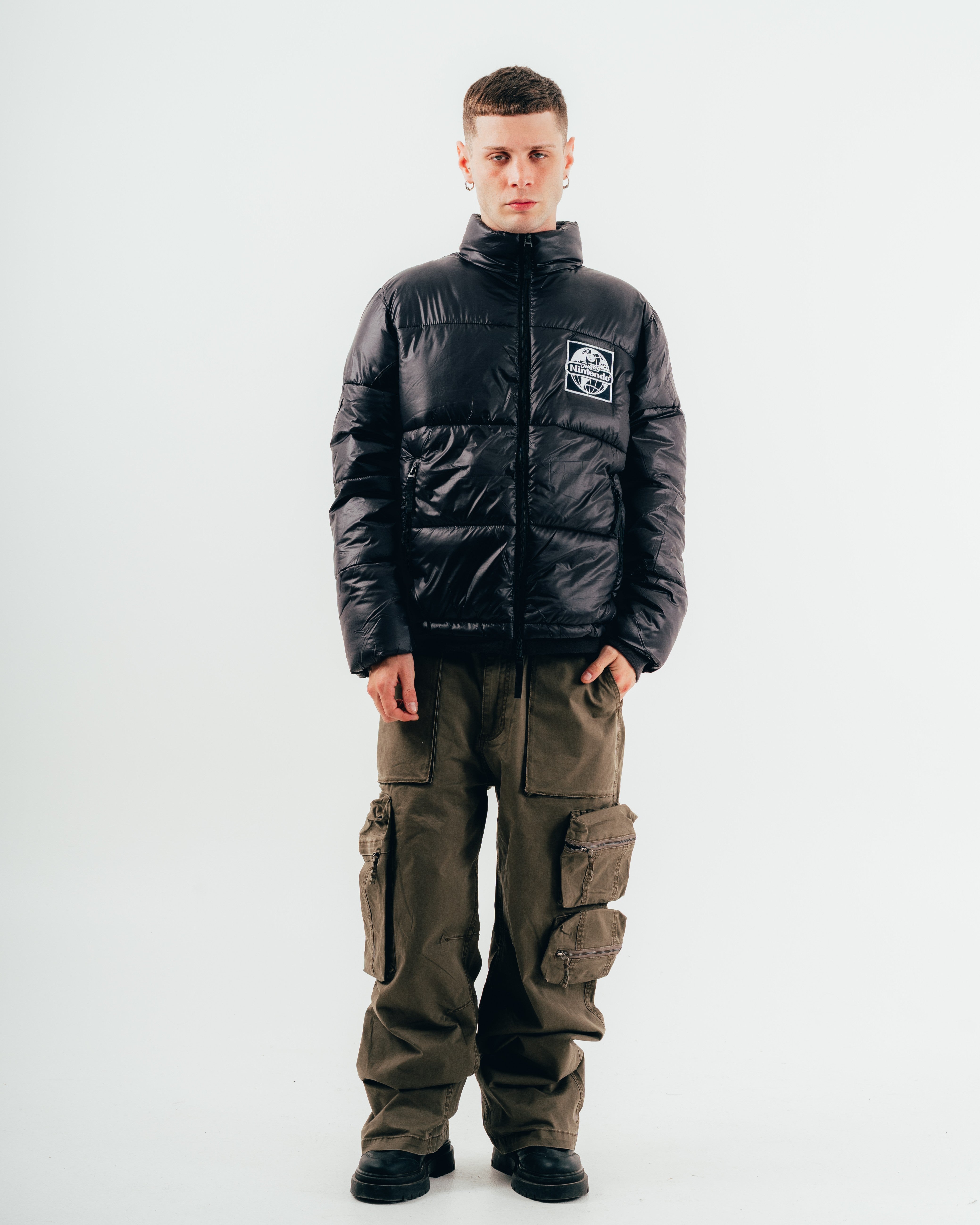 CAMPERA PUFFER [ NINTENDO  ] WORLD BLACK