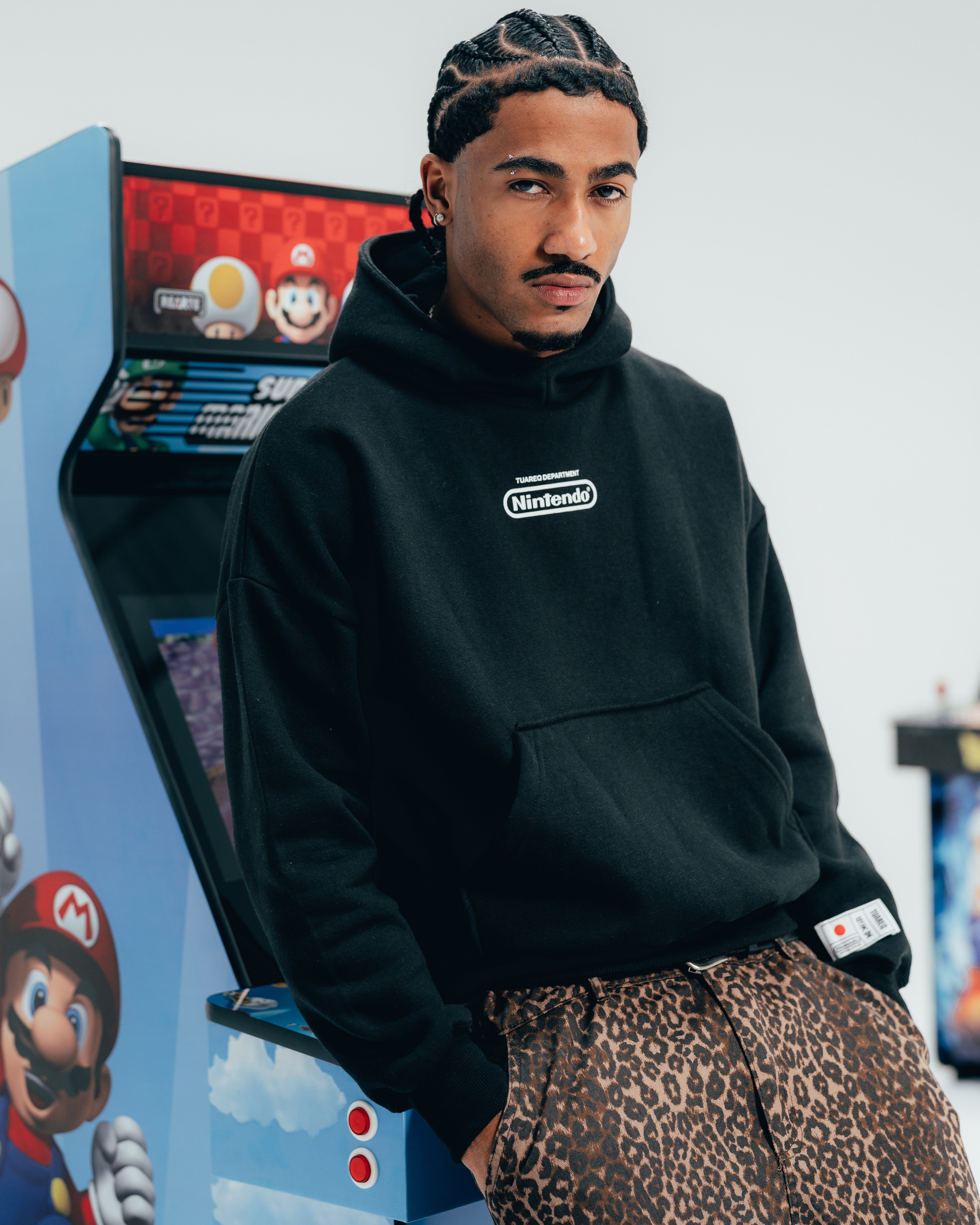 HOODIE EXTRAHEAVY [ NINTENDO ] SIMPLE BLACK