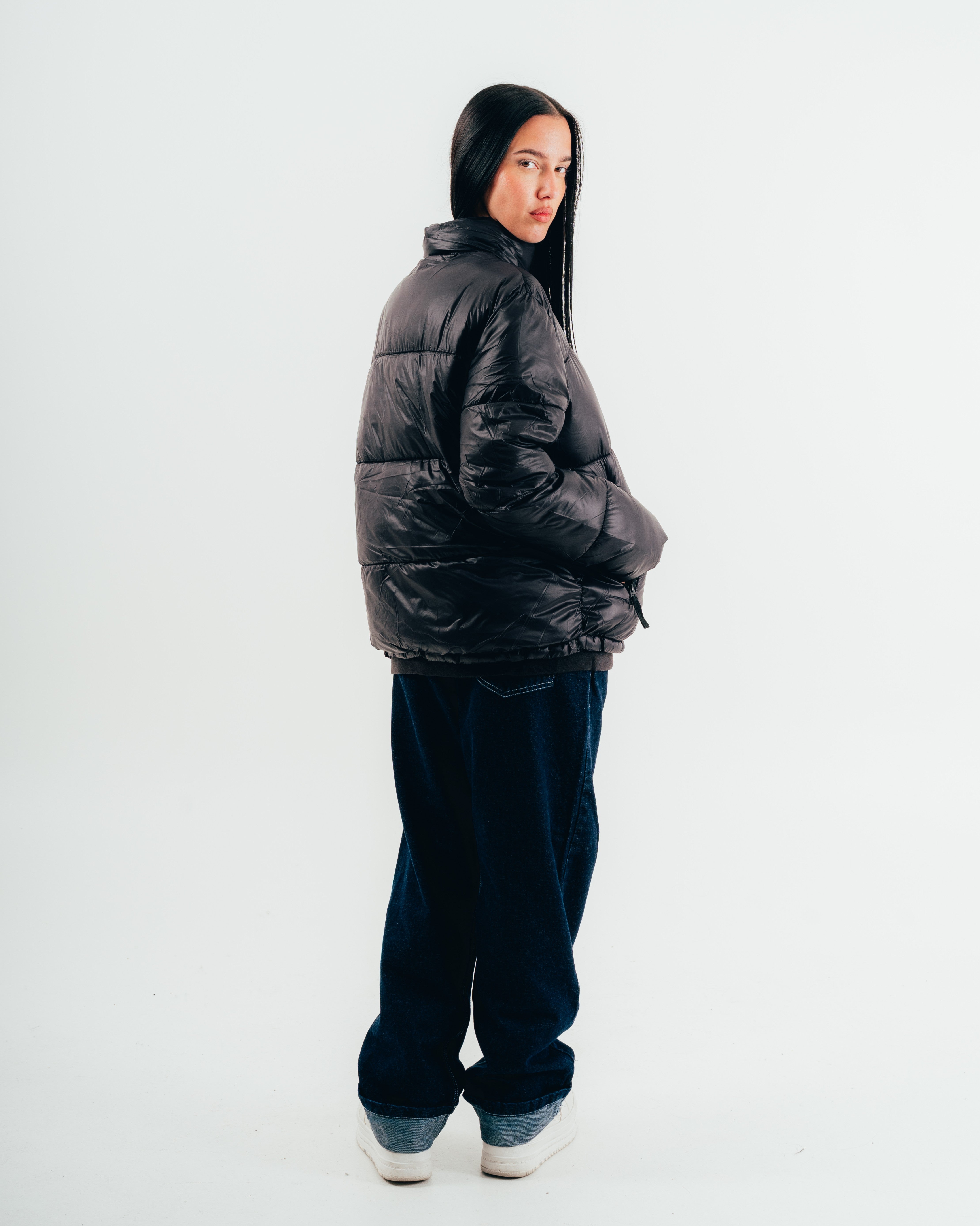 CAMPERA PUFFER [ NINTENDO  ] WORLD BLACK