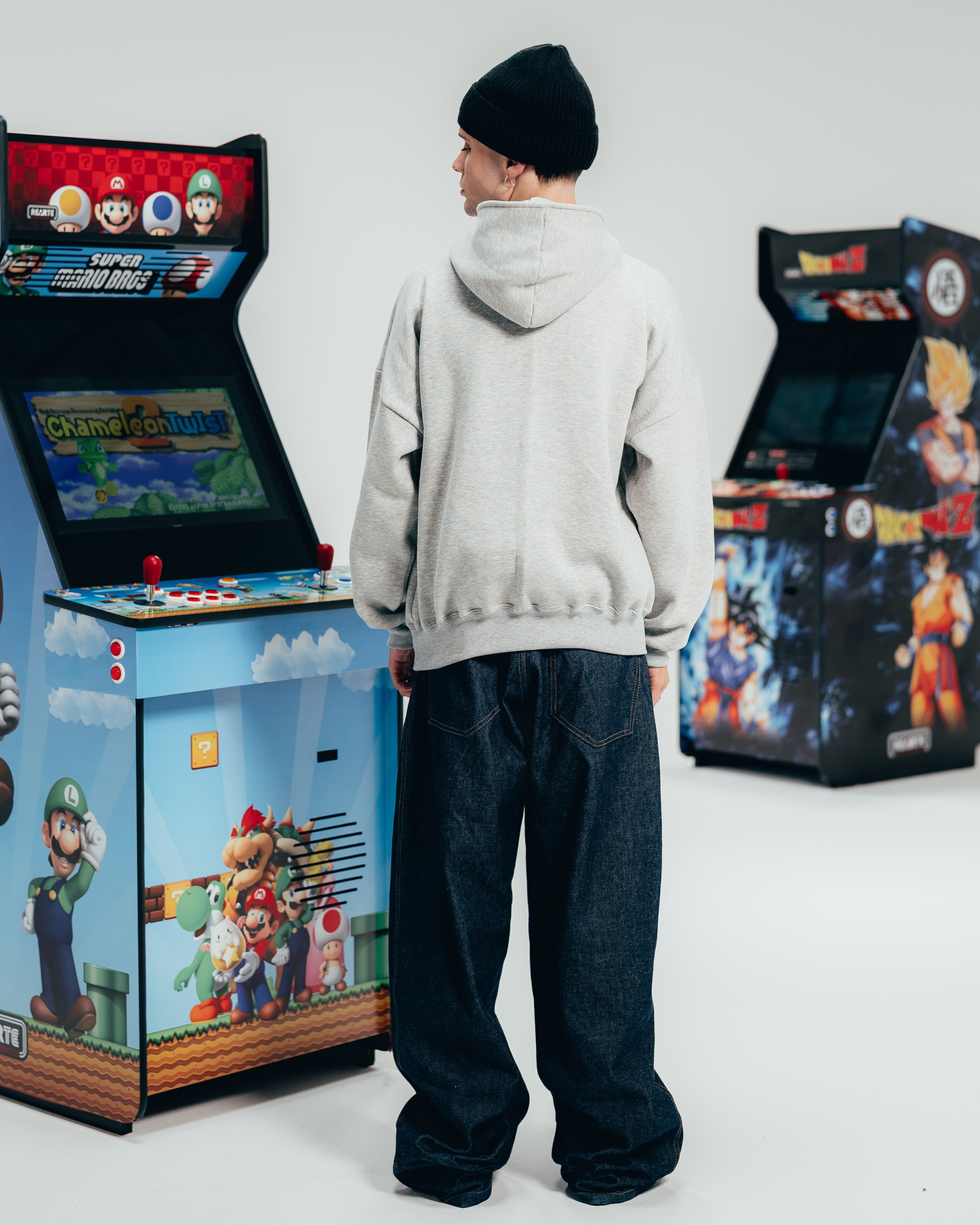 HOODIE EXTRAHEAVY [ NINTENDO ] KIRBY WORLD GREY
