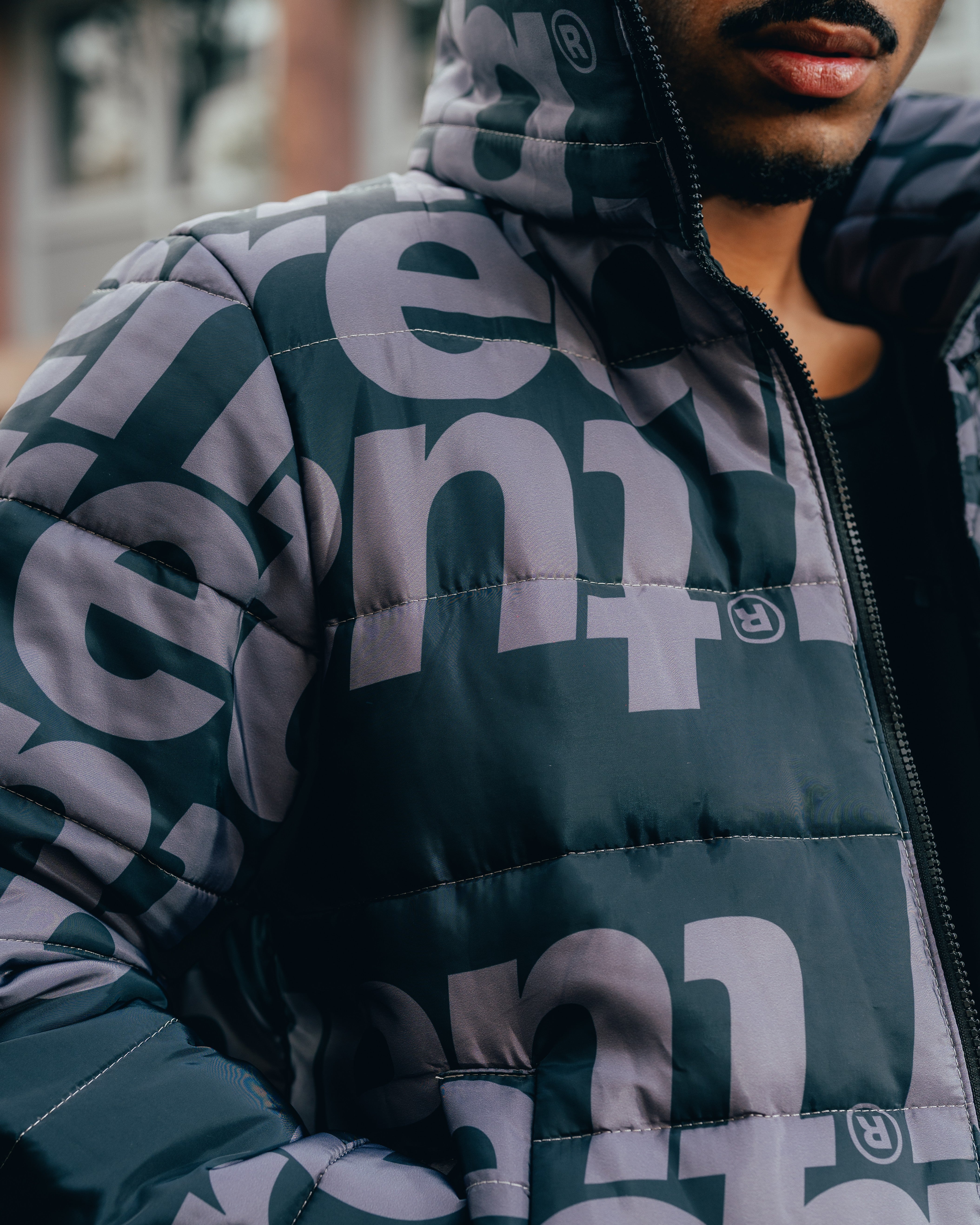 CAMPERA PUFFER [ TUAREQ ] MONOGRAMA BLACK