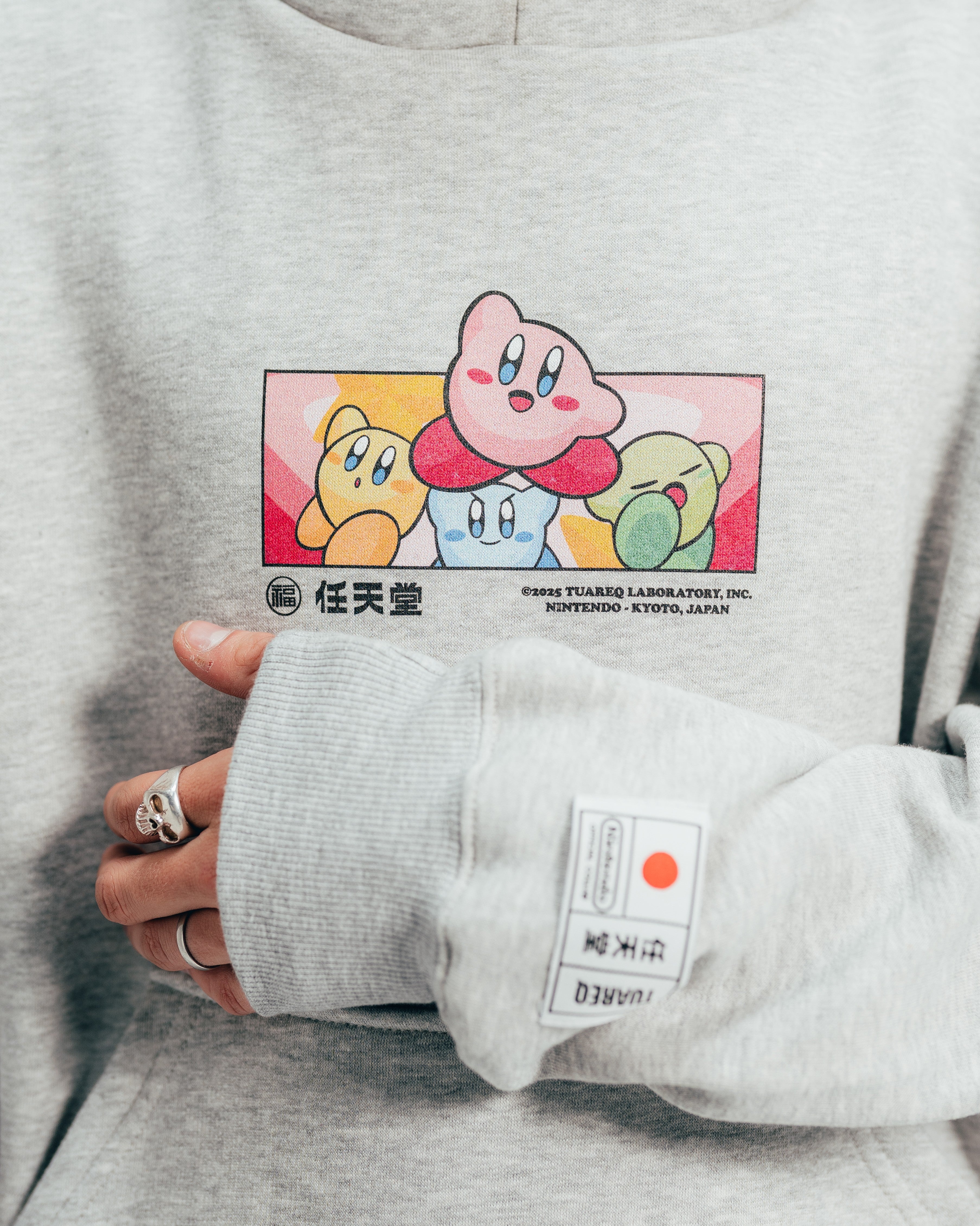 HOODIE EXTRAHEAVY [ NINTENDO ] KIRBY WORLD GREY