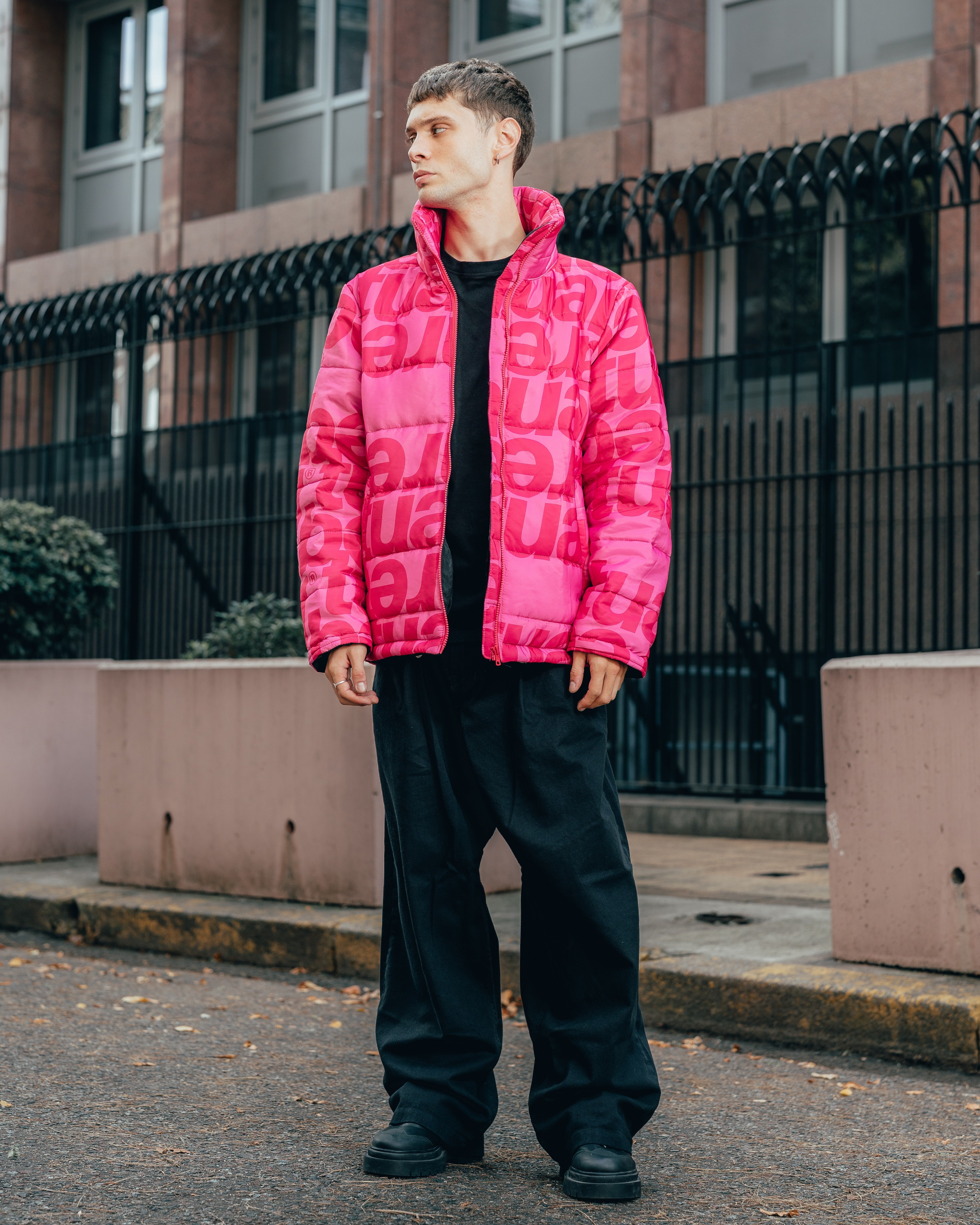 CAMPERA PUFFER [ TUAREQ ] MONOGRAMA PINK
