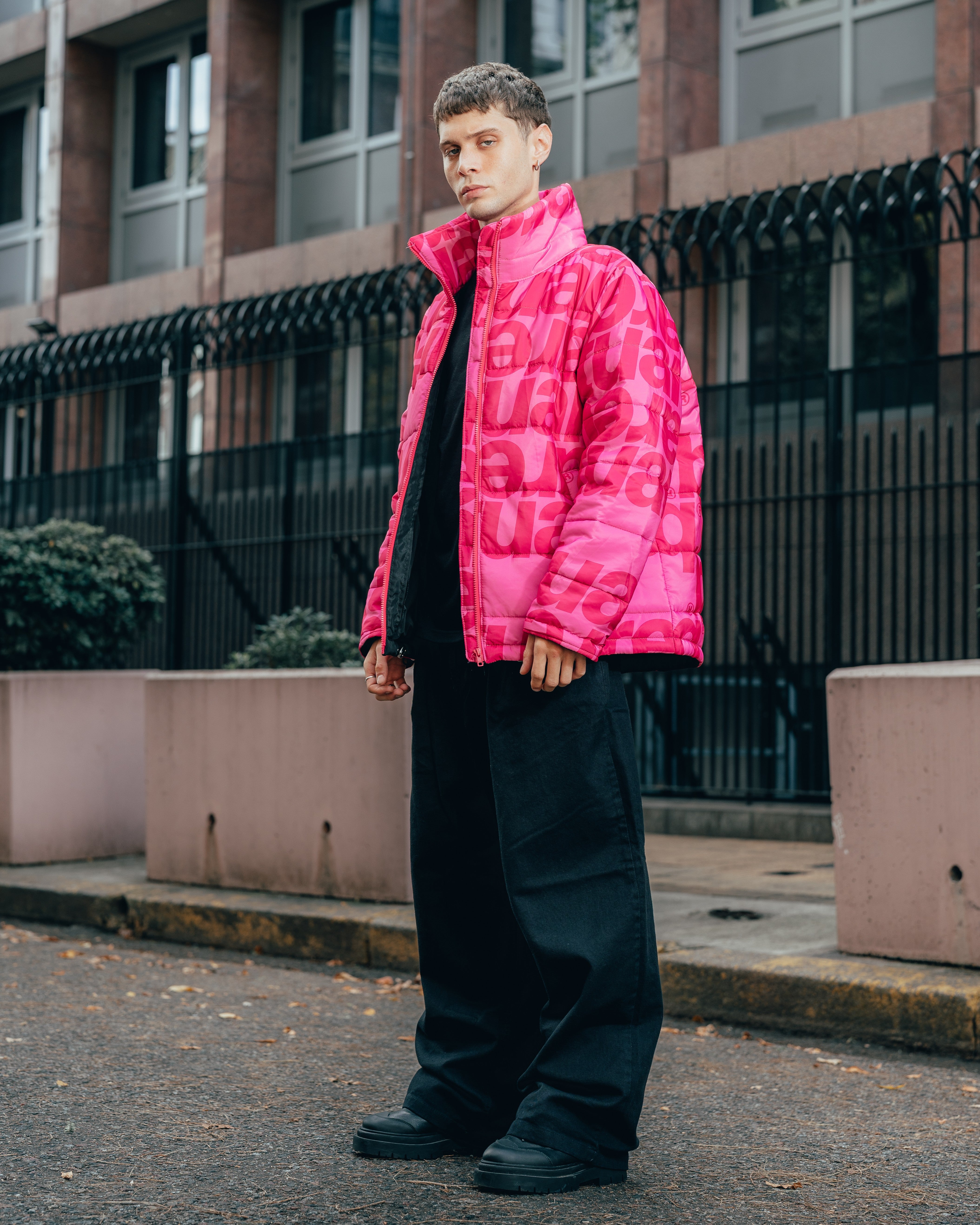 CAMPERA PUFFER [ TUAREQ ] MONOGRAMA PINK