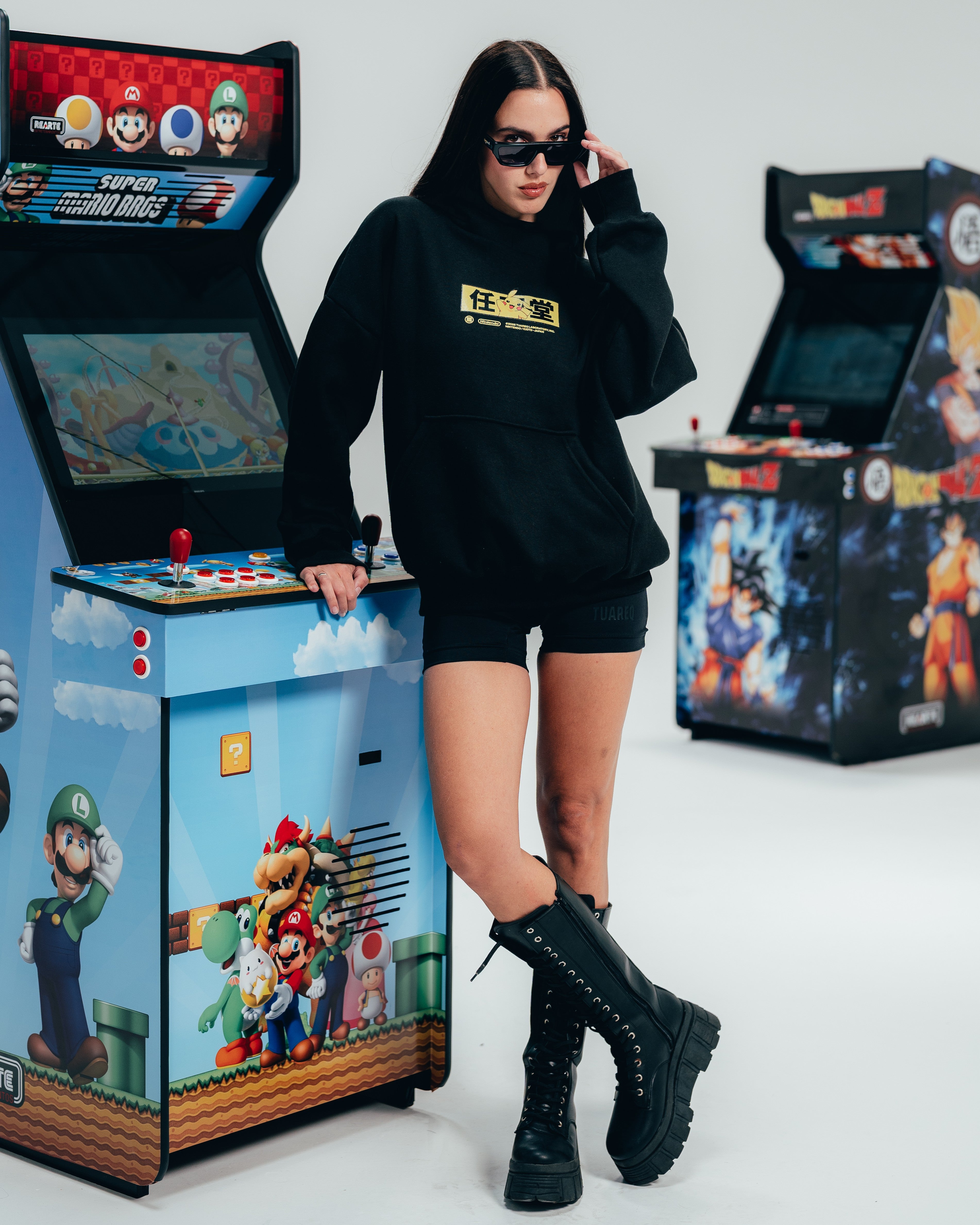 HOODIE EXTRAHEAVY [ NINTENDO ] PIKACHU BLACK