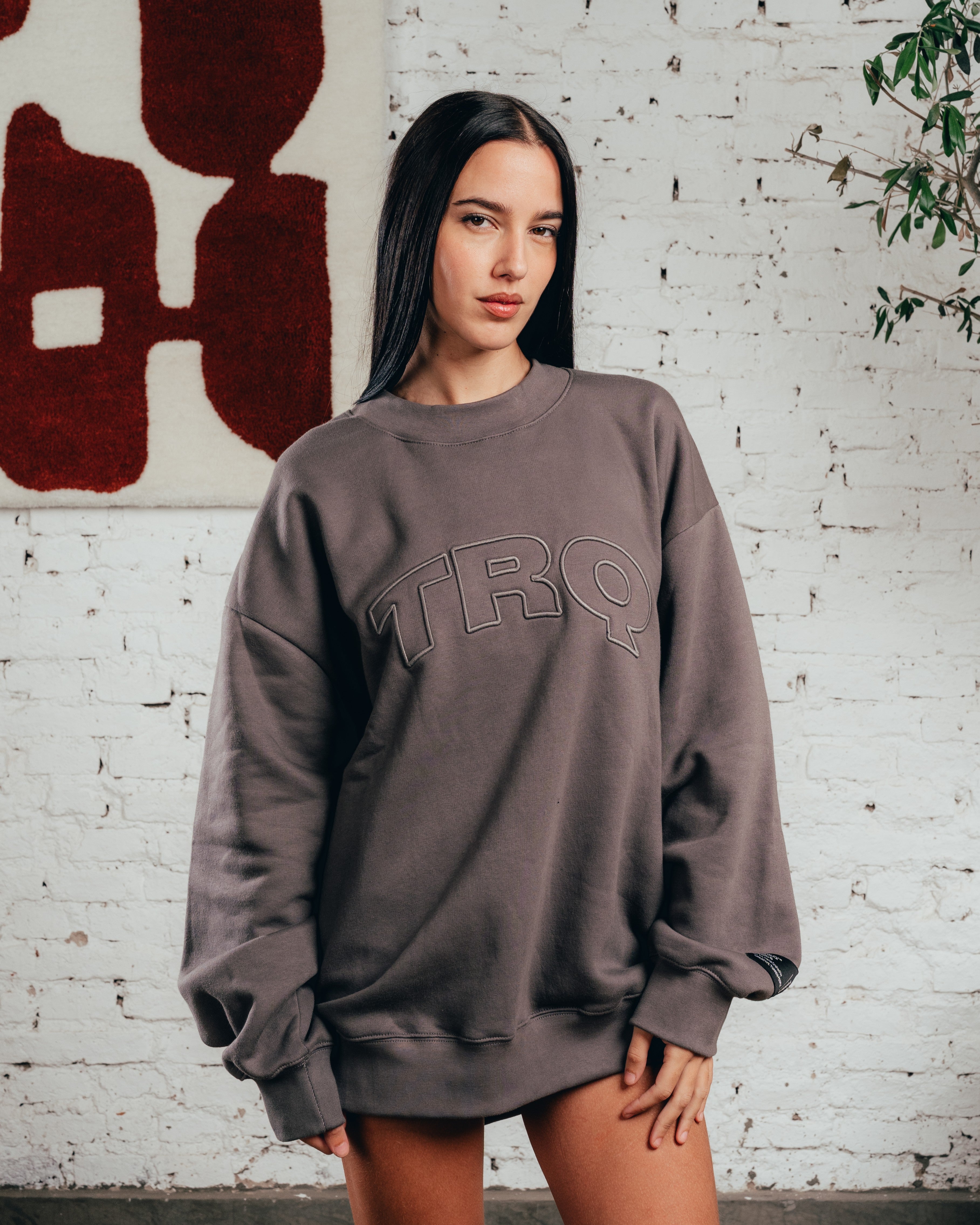 CREWNECK COSTURA  [ COMFORT ] TRQ GREY