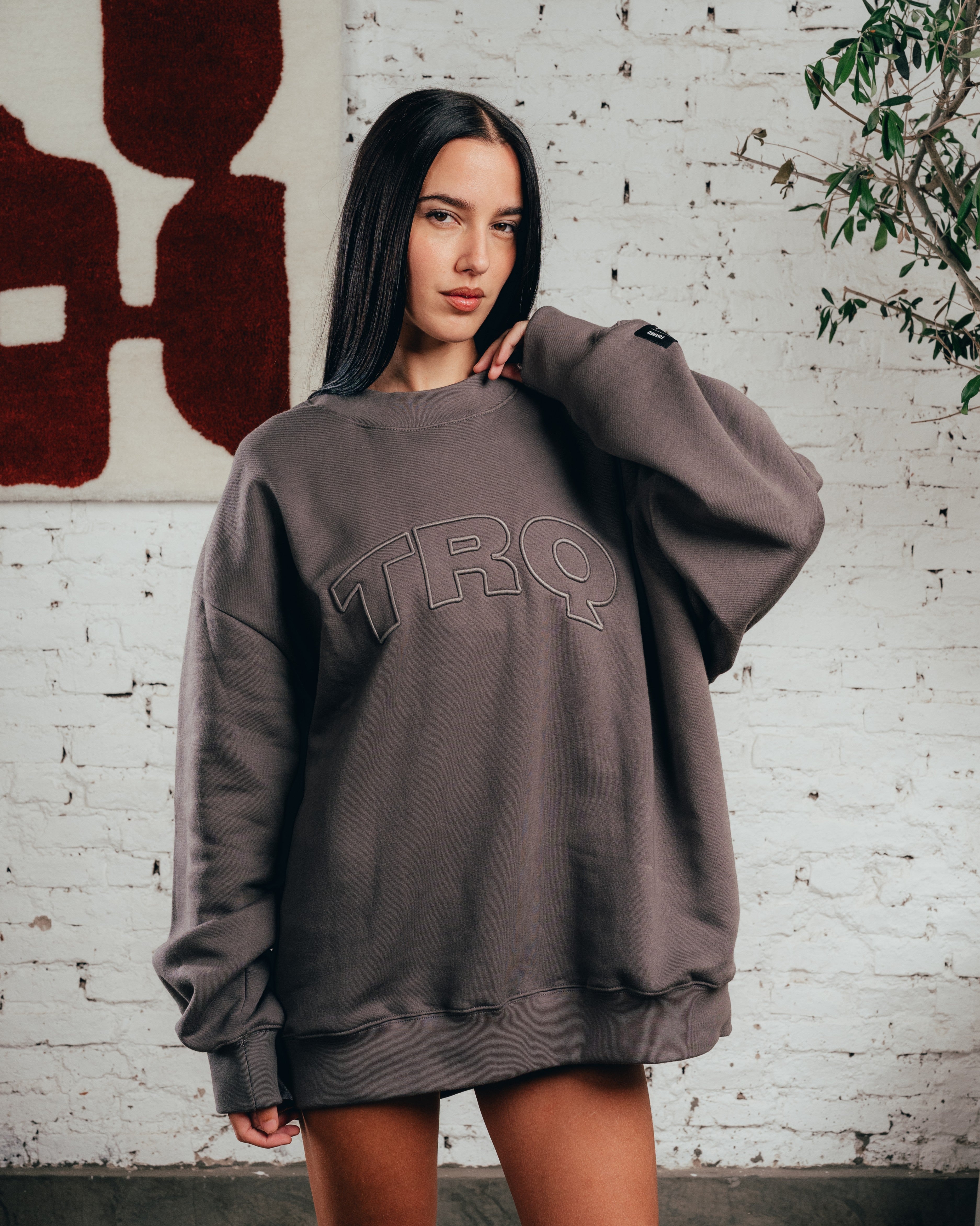 CREWNECK COSTURA  [ COMFORT ] TRQ GREY
